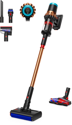 Aspirador Vertical DYSON 492969-01 / V16 Piston Animal Submarine (Altura 125 cm - Preto e Cobre)