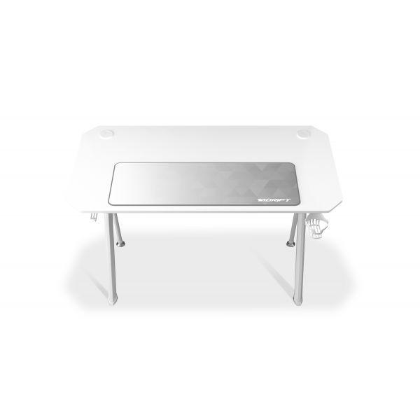 Secretária Gaming DRIFT DZ175 (1200 x 600 mm - 100 kg - Forma retangular - Branco), miniatura 3