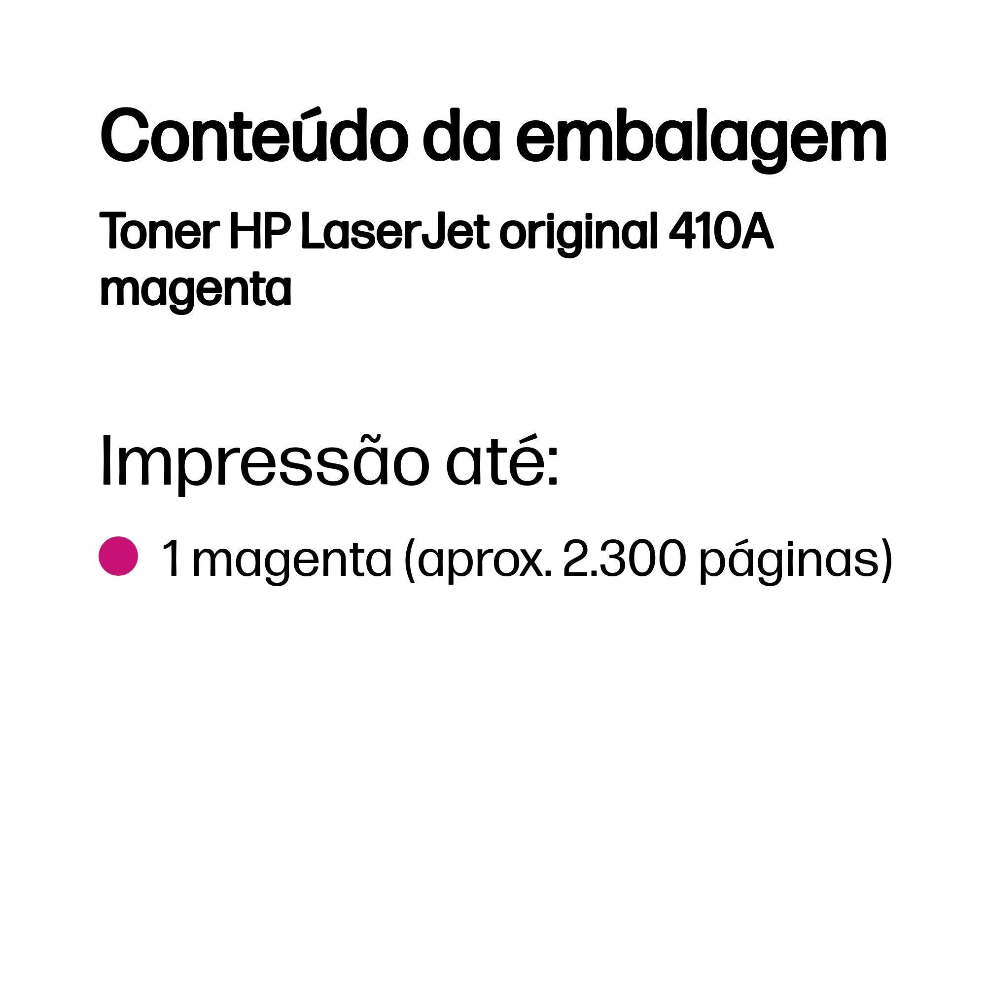 Toner HP 410A (2300 páginas - Magenta) — miniatura 2