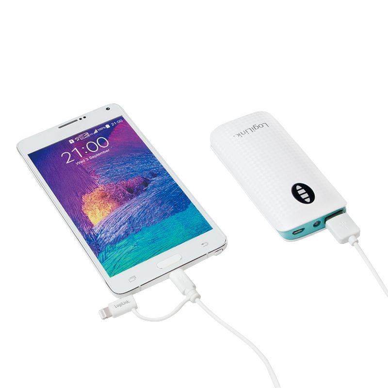 Cabo USB LOGILINK CU0118 (1 m - Micro-USB A - USB A - Branco), miniatura 4