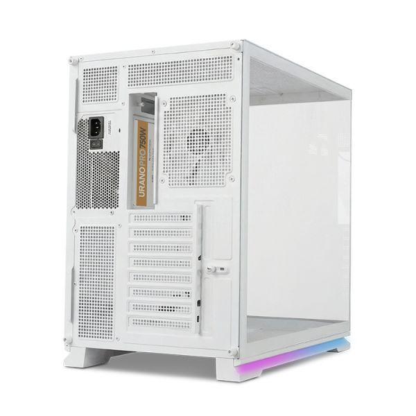 Caixa PC NOX Hummer Galaxy (ATX, ITX, micro ATX - Midi Tower - ATX, Micro ATX, ITX - Branco) — miniatura 3