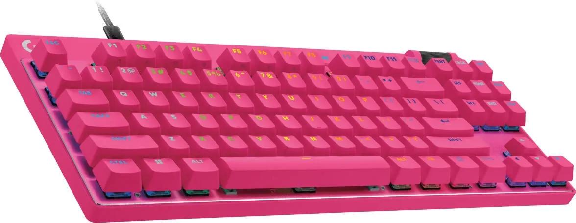 Teclado LOGITECH G PRO X RAPID (Alemão QWERTZ - Magnético analógico linear - TKL - Rosa), miniatura 2