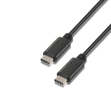 Cabo USB-C AISENS A107-0056 (1 m - USB C - Preto) — miniatura 3