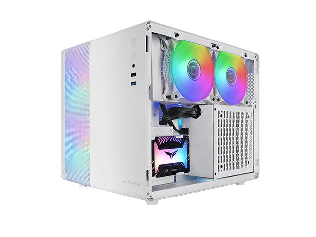 Caixa PC MARS GAMING MC400W (micro ATX, Mini-ITX - Mini Tower - Micro-ATX, Mini-ITX - Branco) — miniatura 2
