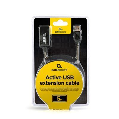 Cabo de Extensão USB GEMBIRD UAE-01-5M (5 m - USB A - Preto), miniatura 3