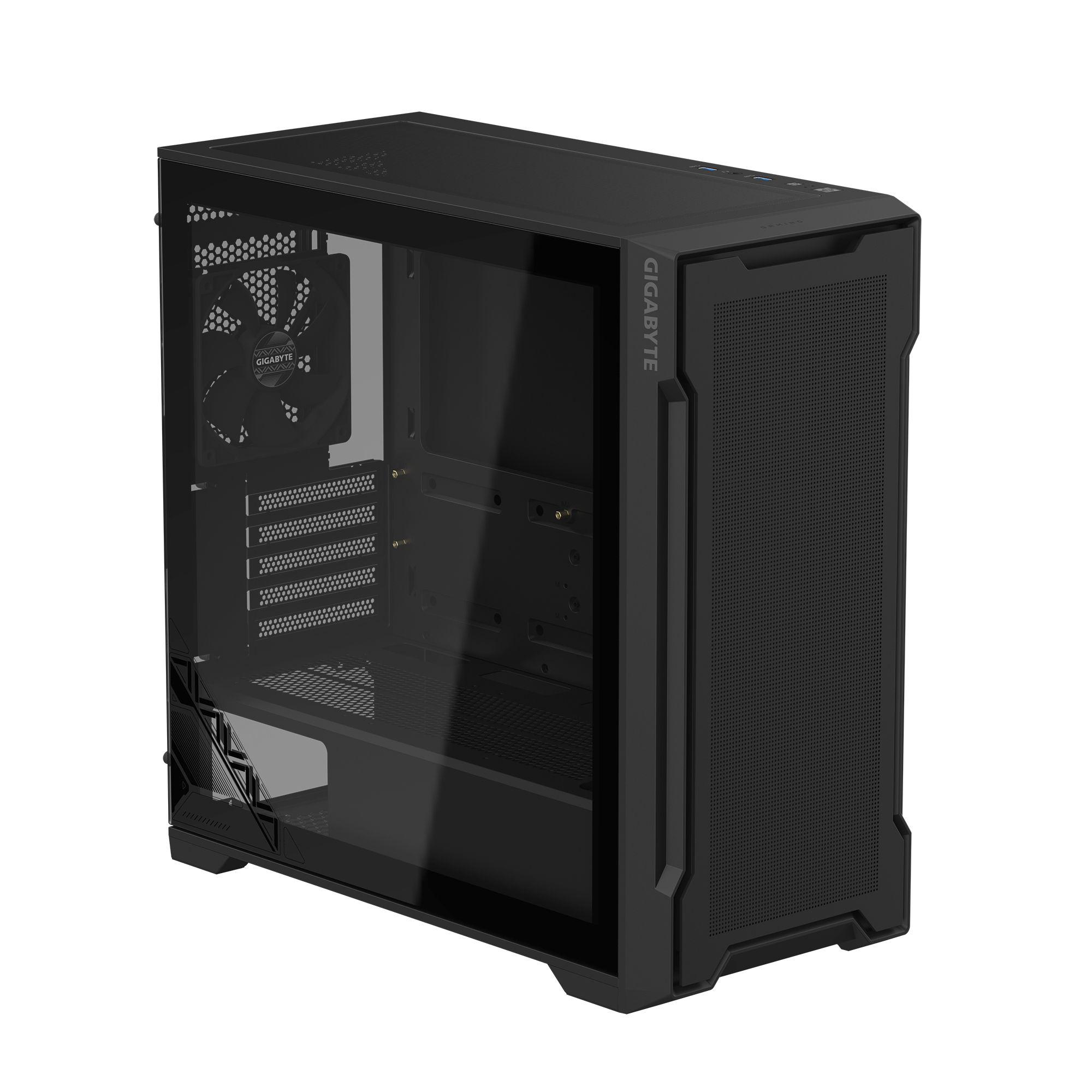Caixa PC Gaming GIGABYTE C102G (micro ATX, Mini-ITX - Midi Tower - ATX, micro ATX, Mini-ITX - Preto) — miniatura 2