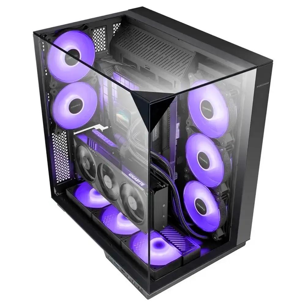 Caixa PC Semitorre MARS GAMING MC-3GF (ATX, micro-ATX, Mini-ITX - Torre - 16,5 cm - Preto) — miniatura 4