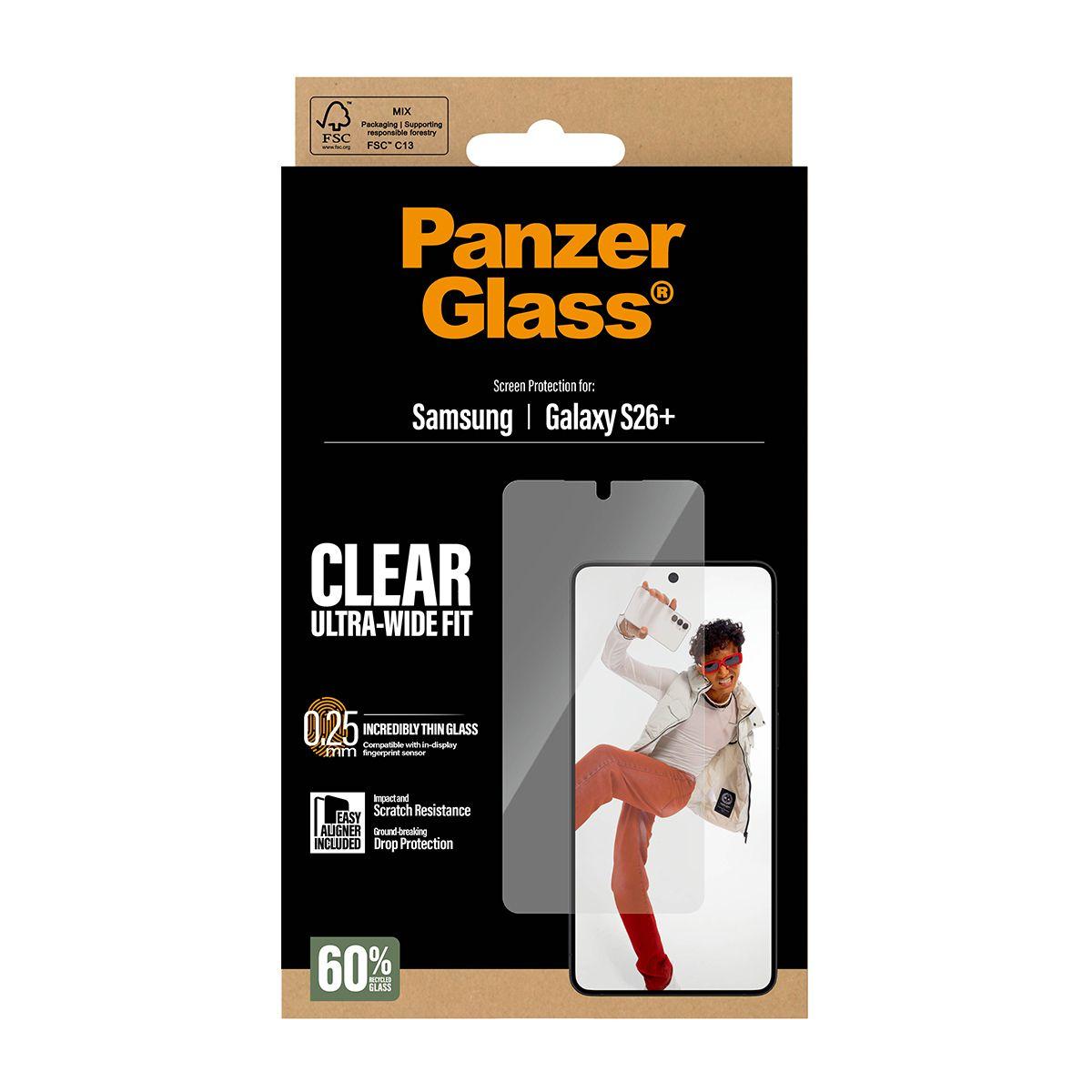Película de Proteção de Ecrã PANZERGLASS Galaxy S26+ EasyAligner (Samsung Galaxy S26+ - Samsung - Transparente) — miniatura 3