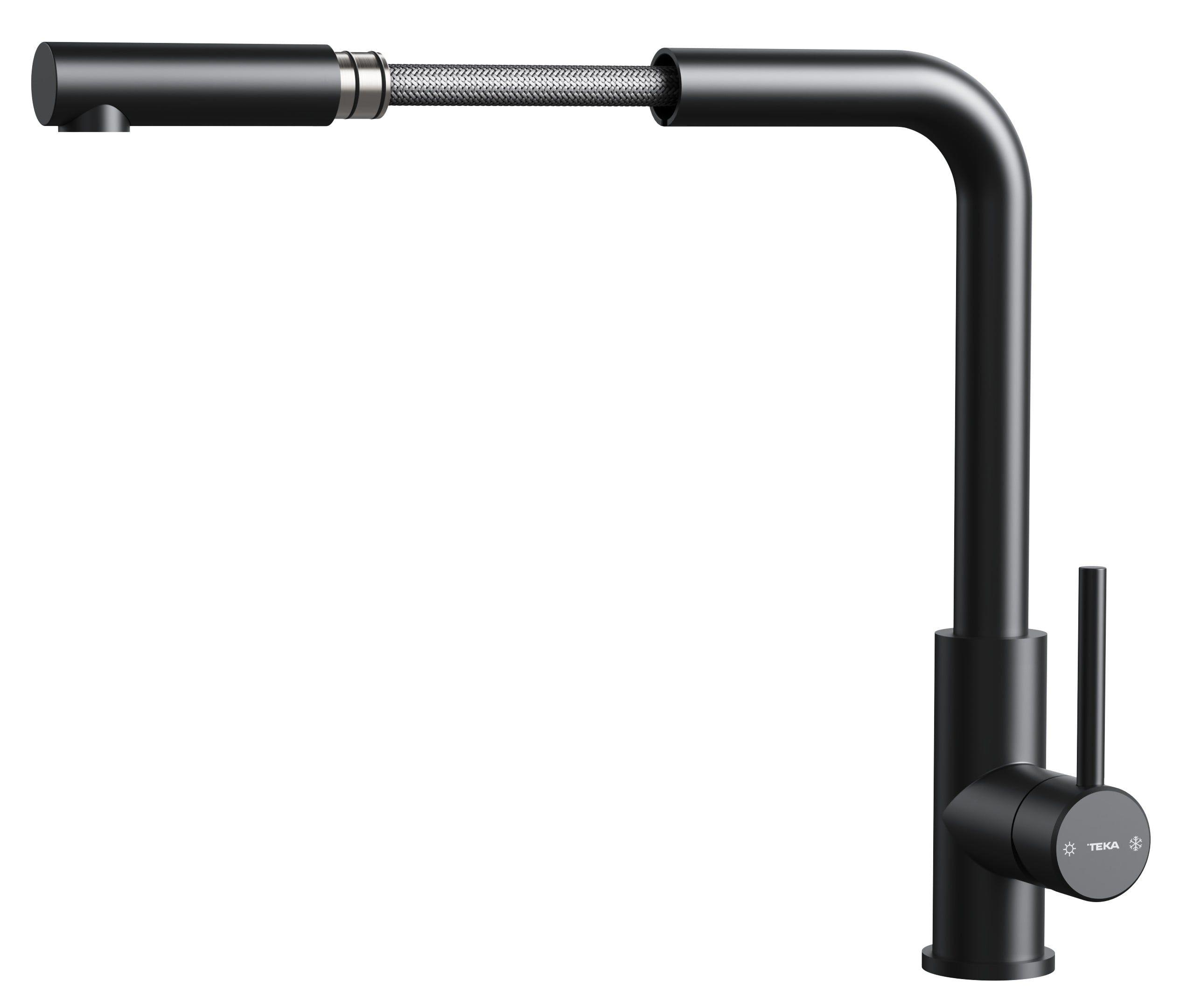 Torneira Misturadora Monocomando TEKA Maestro Uni 9331 BK Total (Aço inoxidável AISI 304 - Preto)