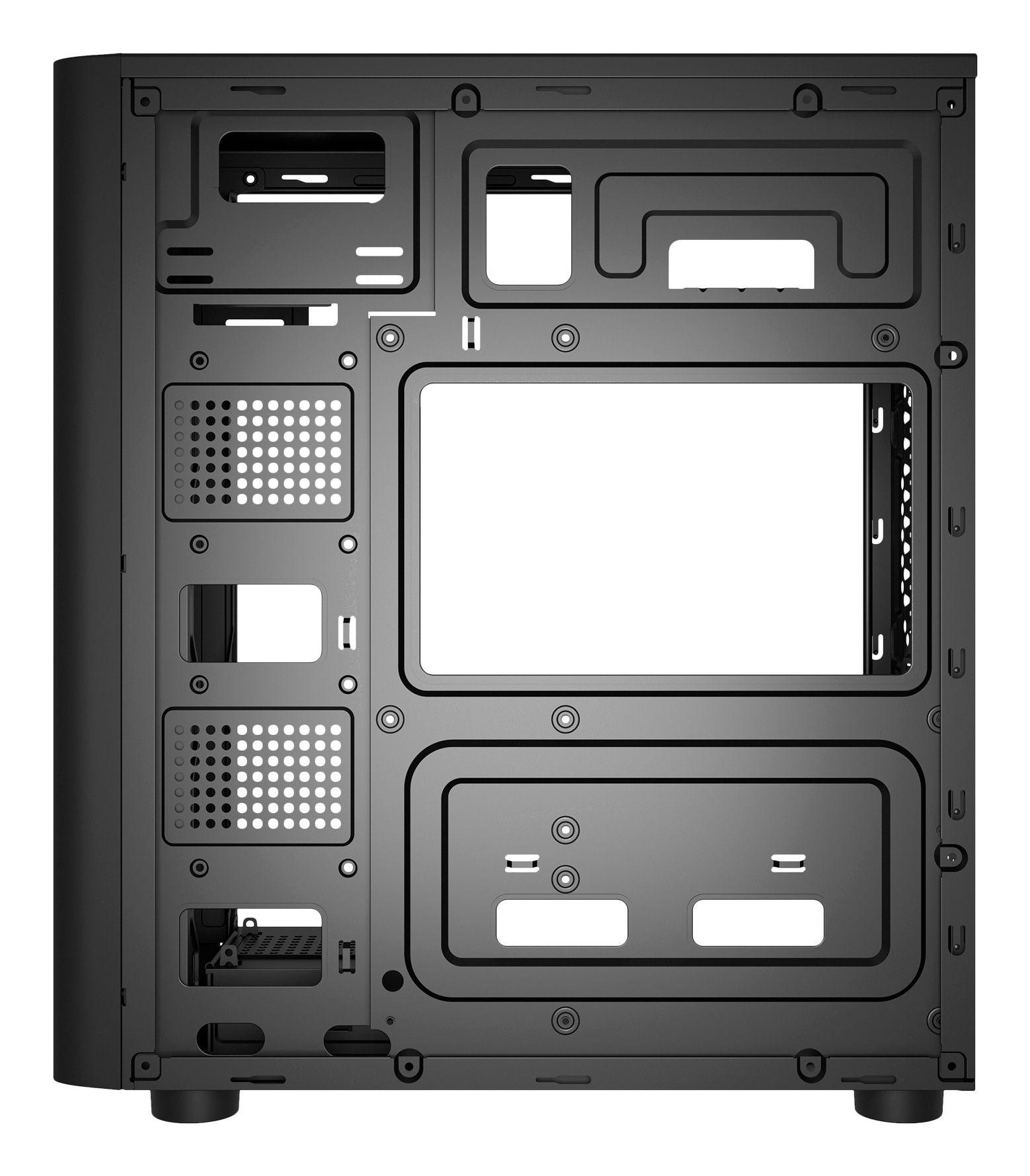 Caixa PC UNYKACH UK8026 (ATX, ITX, micro ATX - ATX, ITX, Micro-ATX - SGCC - Preto) — miniatura 4