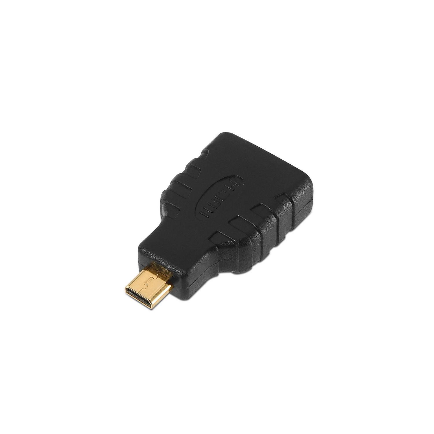Adaptador AISENS A121-0125 (120 Hz - Micro HDMI - Tablets e câmaras digitais - Preto)