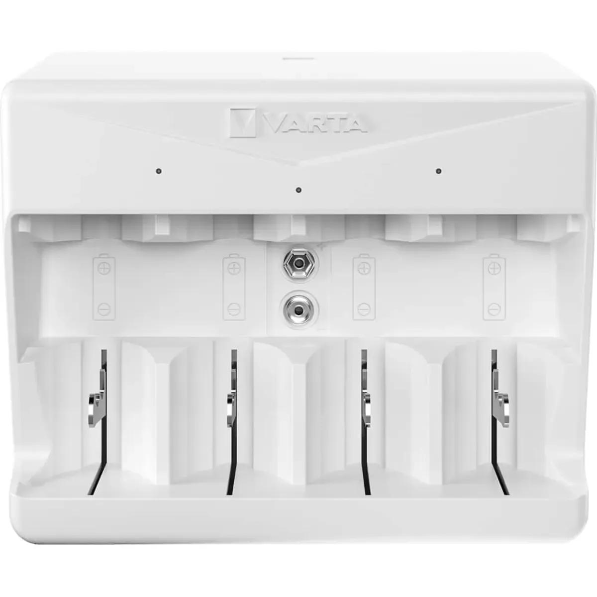 Carregador de Pilhas VARTA Universal Charger (9V, AA, AAA, C, D - Branco), miniatura 4