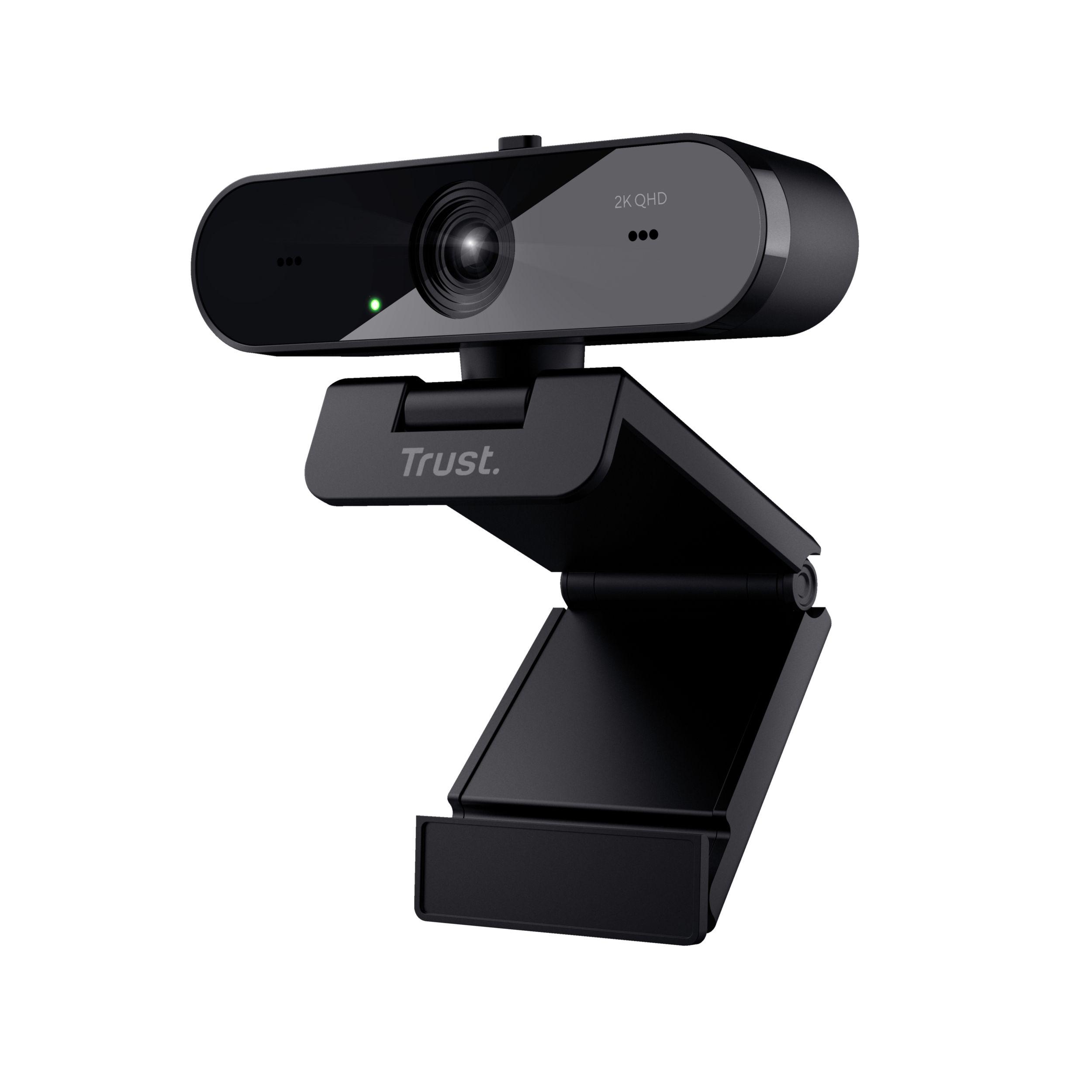 Webcam TRUST TW-250 QHD Eco (2560 x 1440 pixels - 30 fps - 720p, 1080p - Preto) — miniatura 3