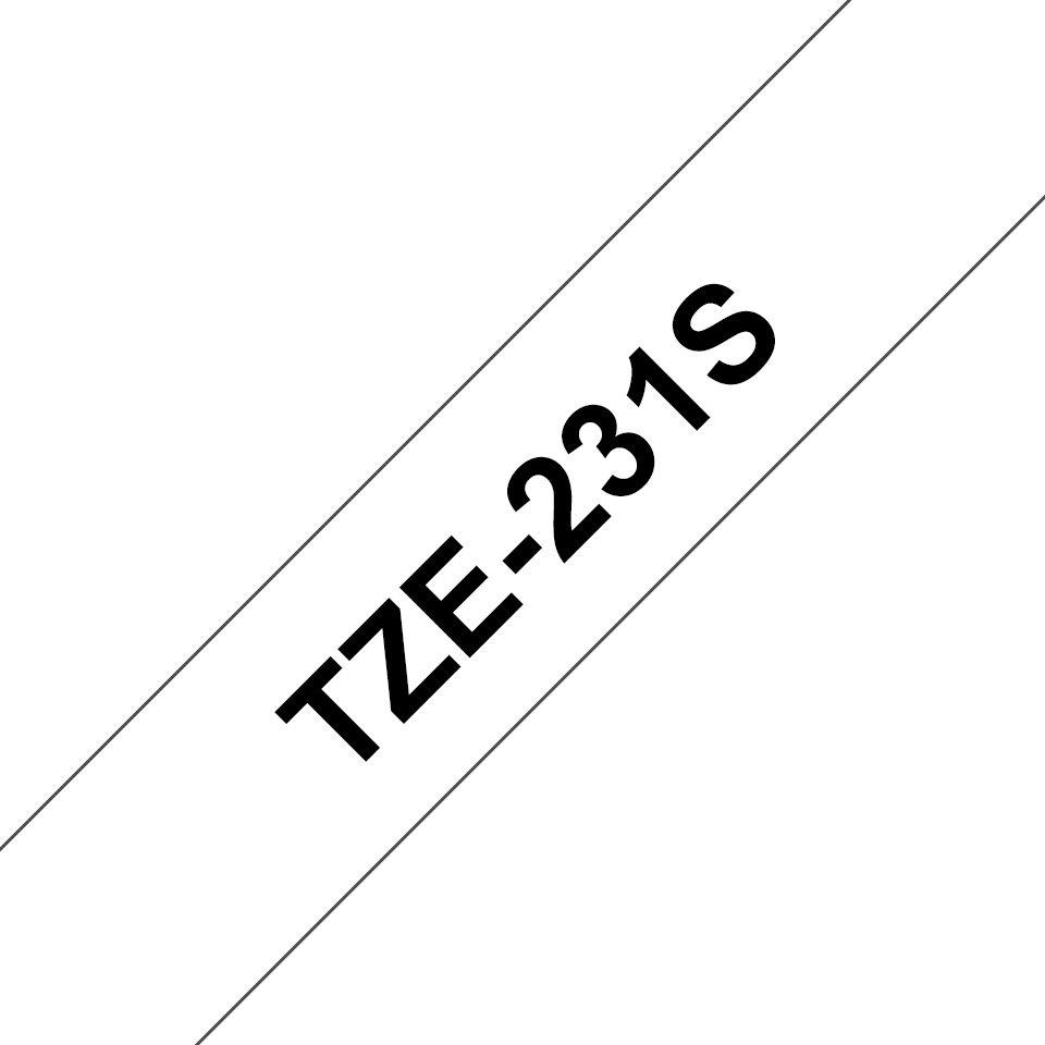 Fita de Impressão BROTHER TZe-231S2 (Preto sobre Branco)