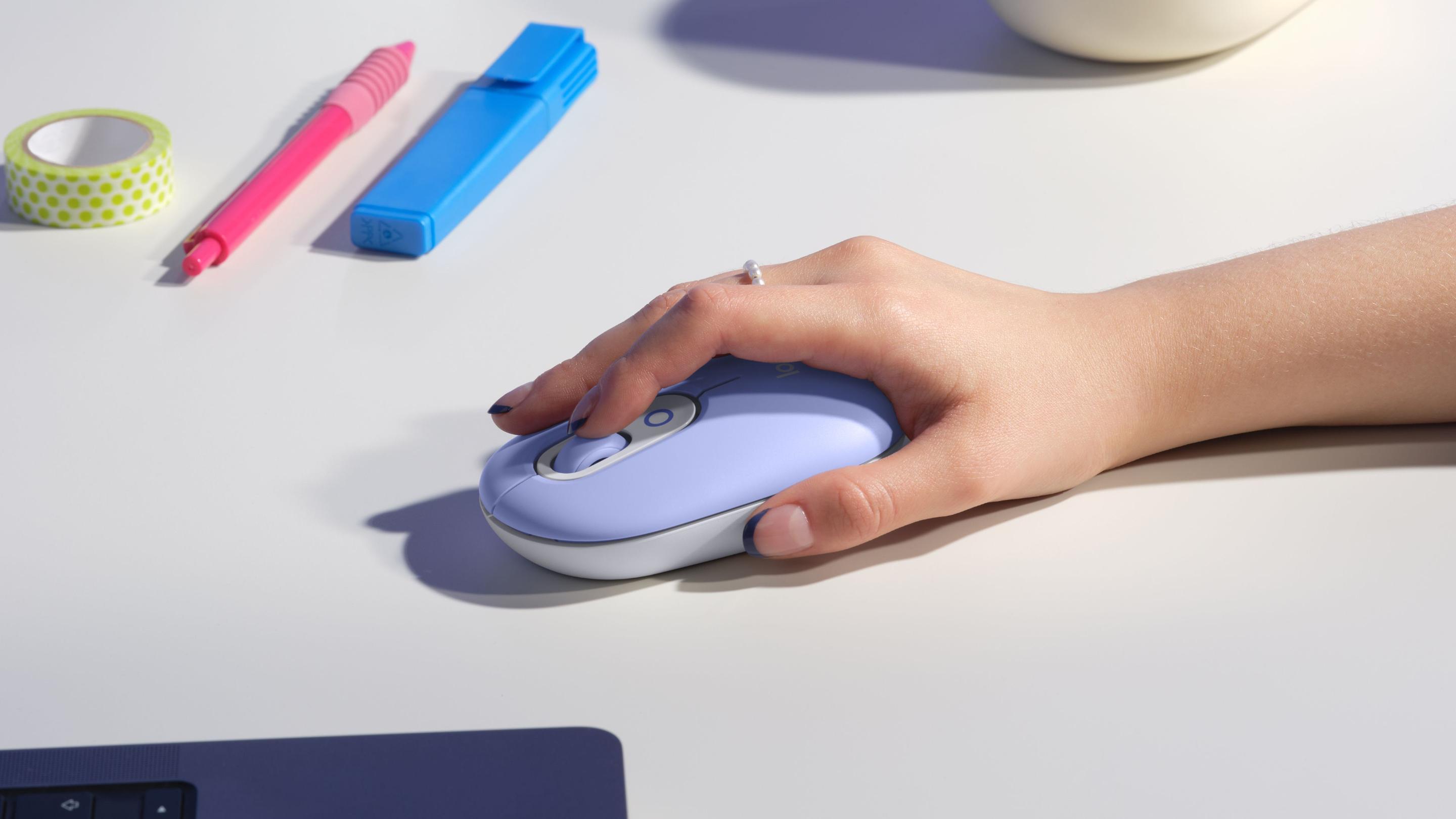 Rato LOGITECH POP Mouse (Ambidestro - 4000 DPI - Ótico - Lilás) — miniatura 8