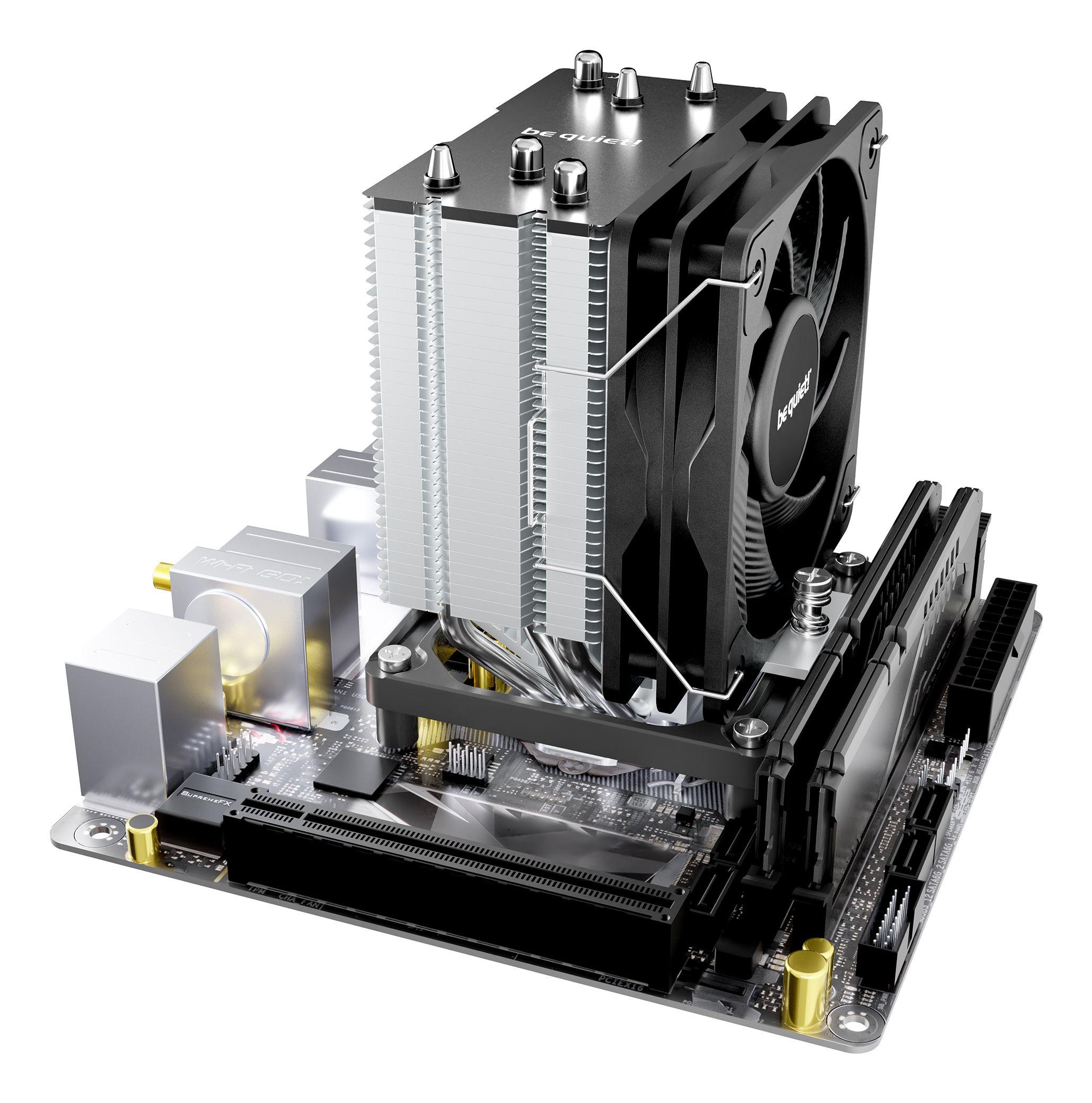 Cooler de CPU BE QUIET! Pure Rock Slim 3 (100 mm - 1 ventoinha - 1700 RPM - Prateado) — miniatura 4