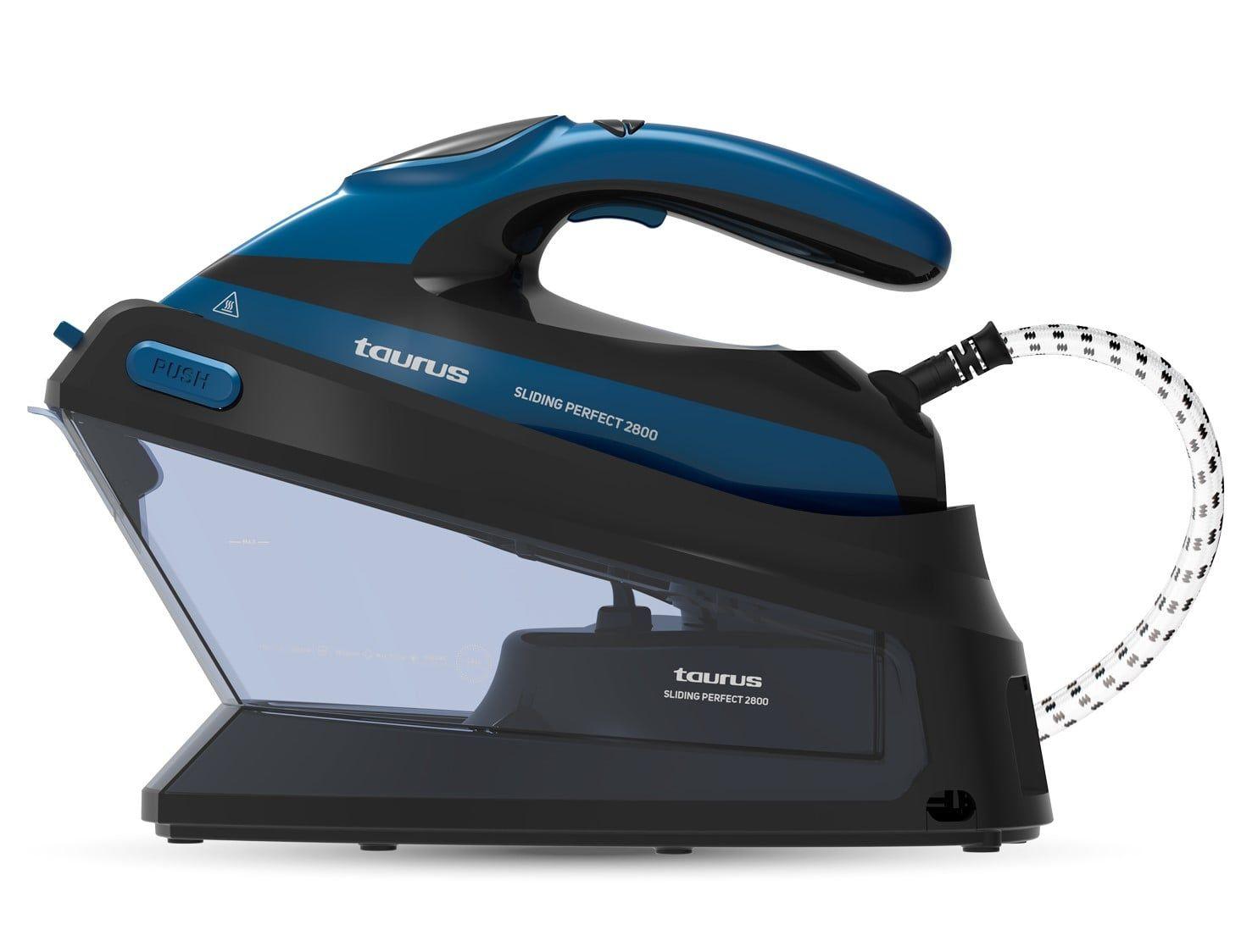 Centro de Engomar TAURUS Sliding Perfect 2800 GV400 (2800 W - 1,5 l - 5,5 bar - Preto e Azul)