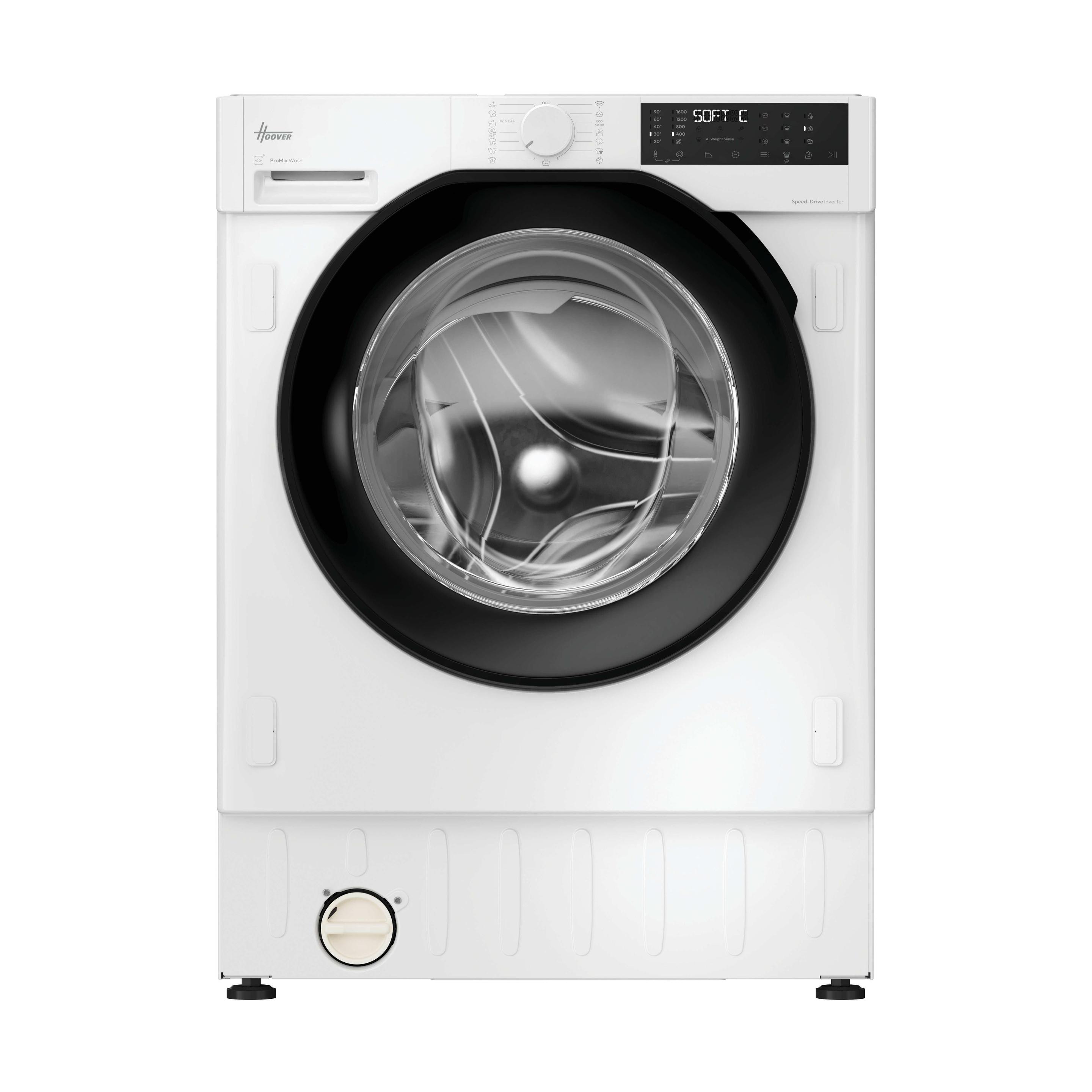 Máquina de Lavar Roupa Encastre HOOVER BH4S69M6DB9JS (1600 RPM - B - A - Branco)