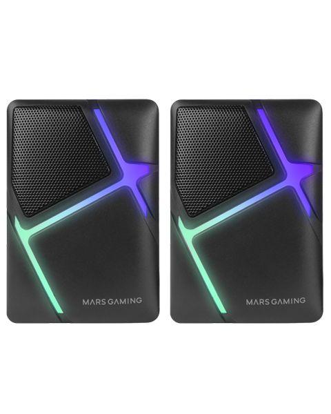Colunas MARS GAMING MS-H (Com fios - 10 W - RoHS, FCC, CE - Branco)