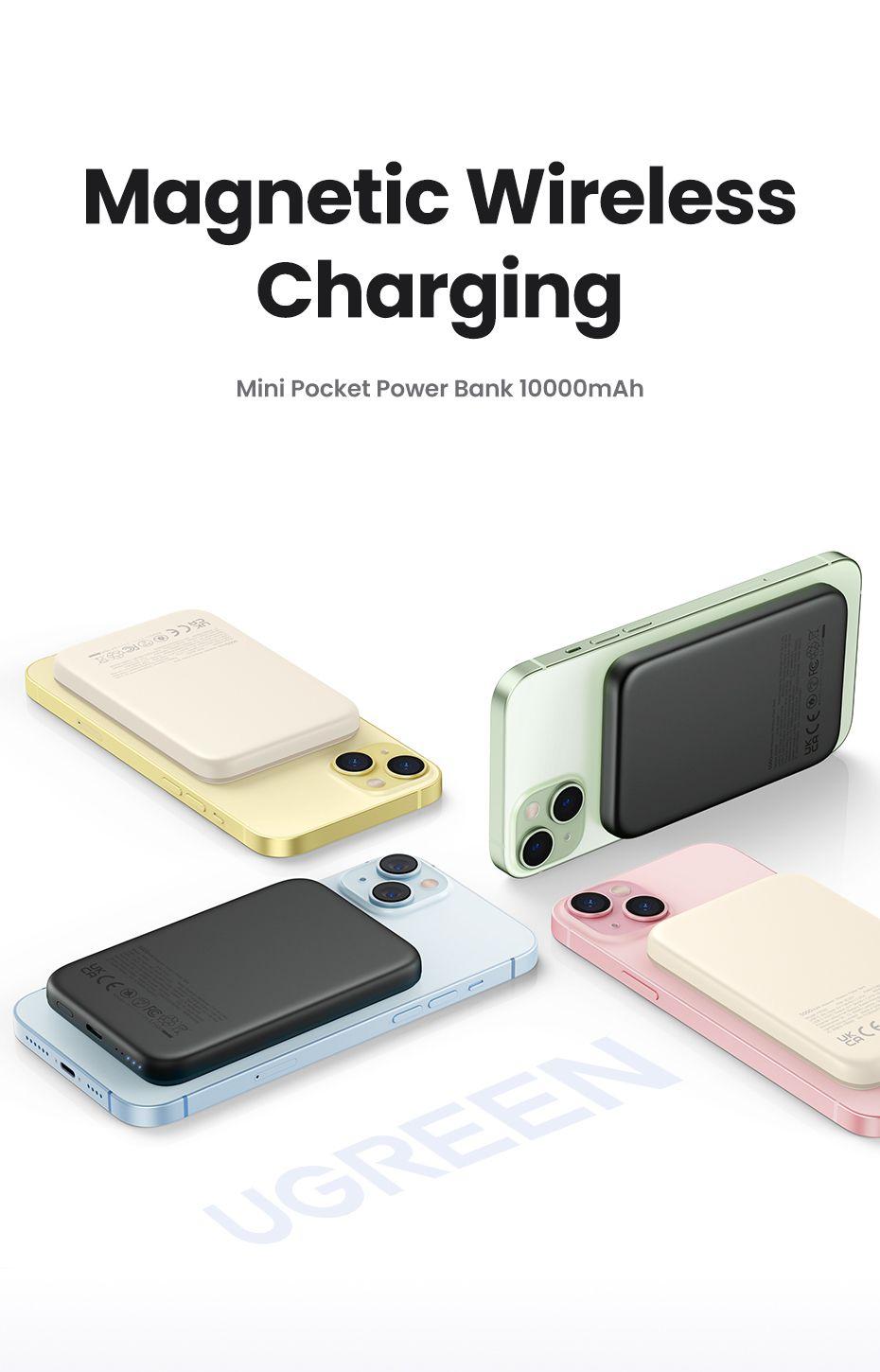 Powerbank UGREEN PB561 (10000 mAh - Até 20 W - USB Type-C - Bege), miniatura 2