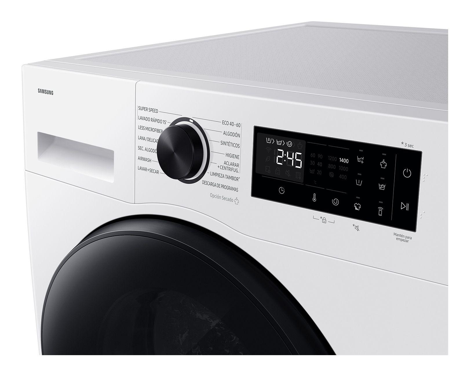 Máquina de Lavar e Secar Roupa Independente SAMSUNG WD90HG5U34BEEC (B - 9 kg - 6 kg - Branco) — miniatura 4