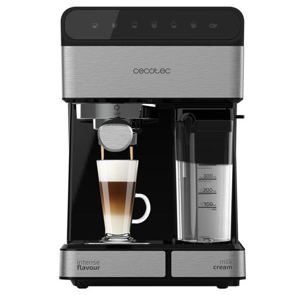Máquina de Café Expresso Semi-Automática CECOTEC Power Instant-ccino 20 Touch (Café moído - 1350 W - 20 bar - Preto e Inox)