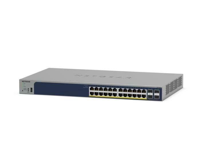 Switch Gerido NETGEAR GS728TPP-300EUS (Gigabit Ethernet - 10/100/1000 Mbit/s - 1,5 MB - Cinzento)