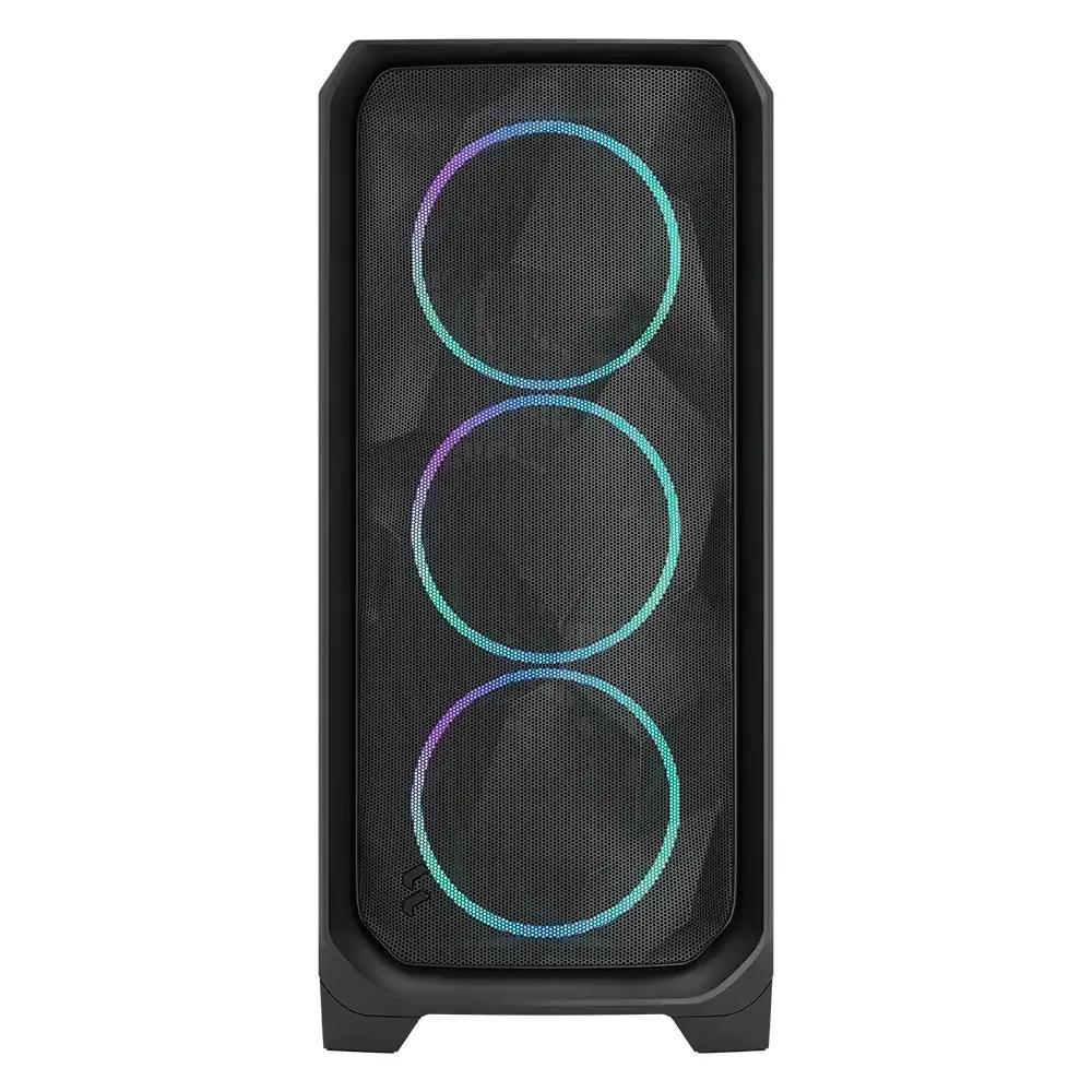 Caixa PC FRACTAL DESIGN Meshify 3 RGB TG Light Tint (2,5" - Aço, vidro temperado - RGB multicolorida - Preto) — miniatura 2