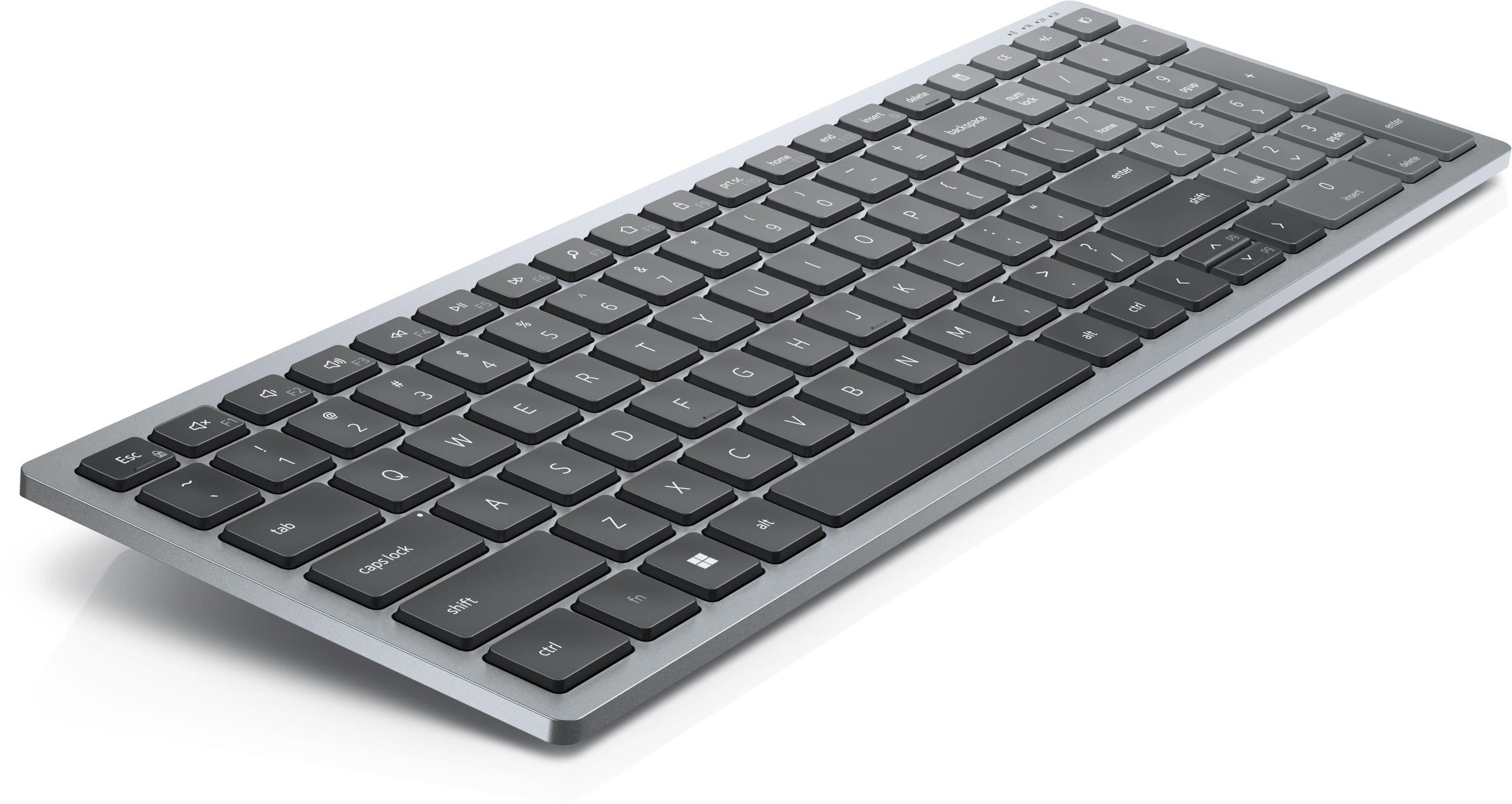 Teclado DELL KB740 (Estados Unidos - Teclas tesoura - Tamanho completo - Cinzento e Preto), miniatura 2