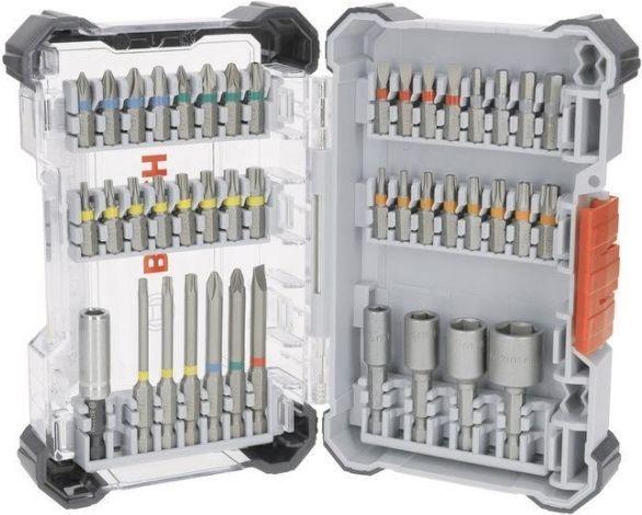 Conjunto de Pontas e Chaves de Copo BOSCH 2607017723 (Aço S2 modificado - Cinzento/Preto)