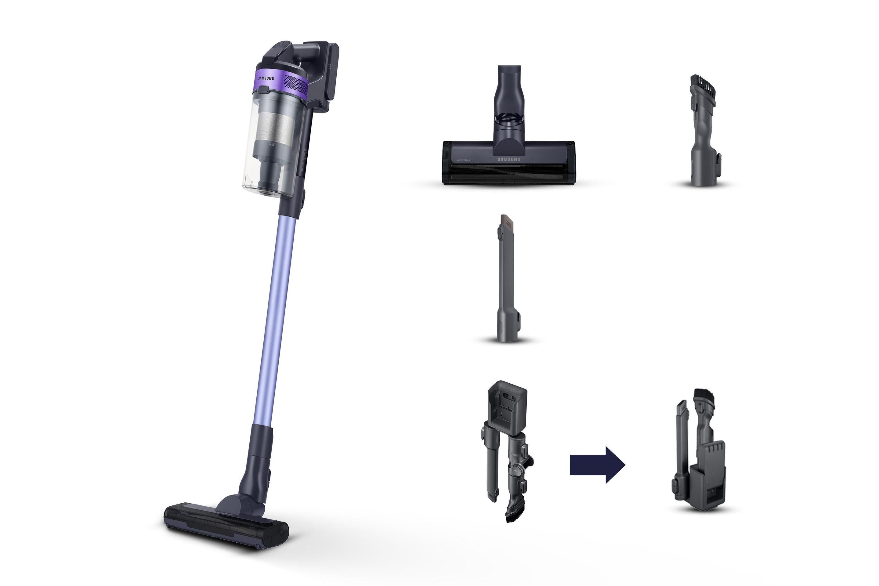 Aspirador Vertical SAMSUNG Jet60 VS15A6031R4 (Altura 112 cm - 150 AW - 40 min - Violeta)