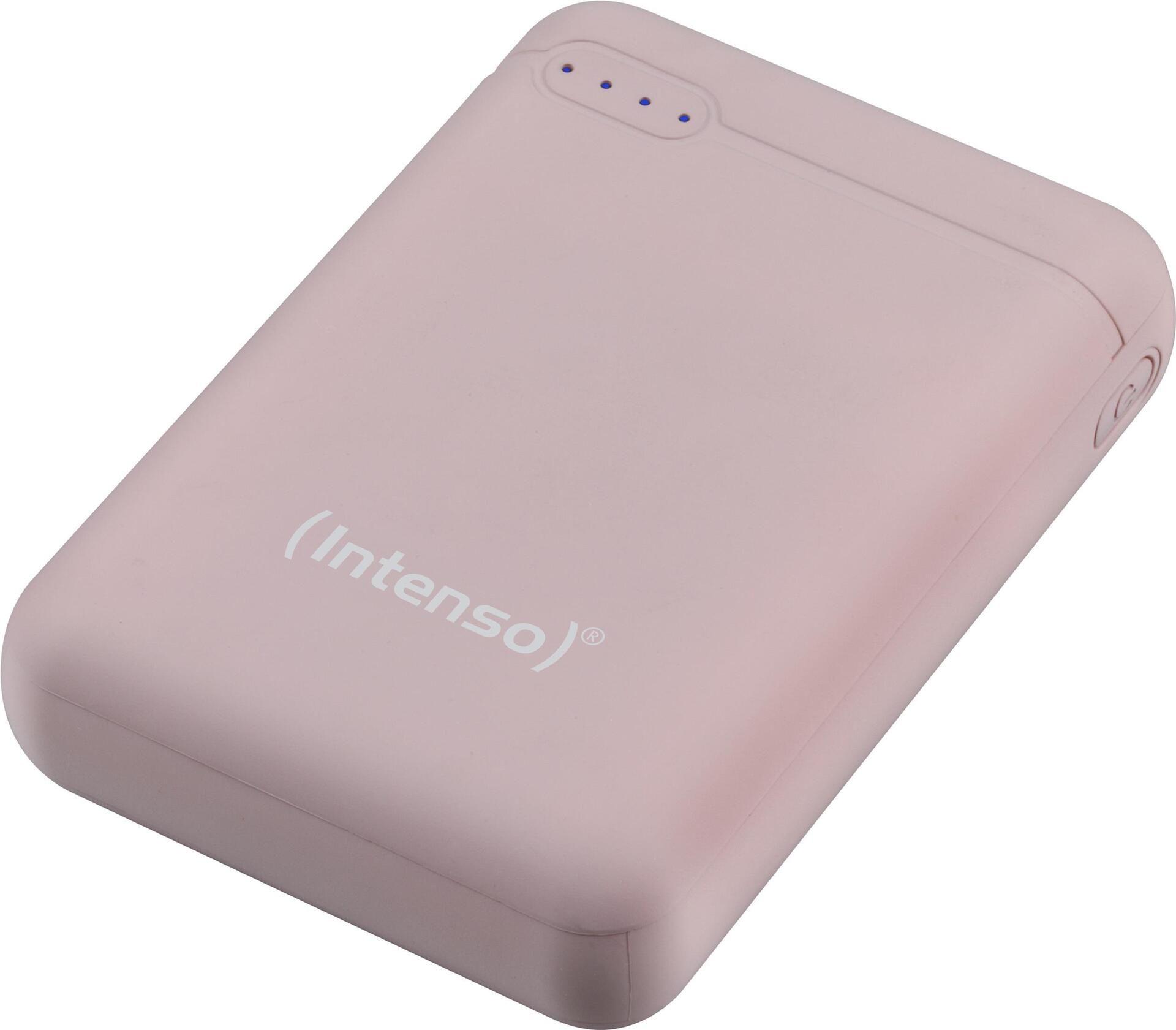 Powerbank INTENSO XS10000 (10000 mAh - Micro-USB e USB Tipo-C - Rosa)