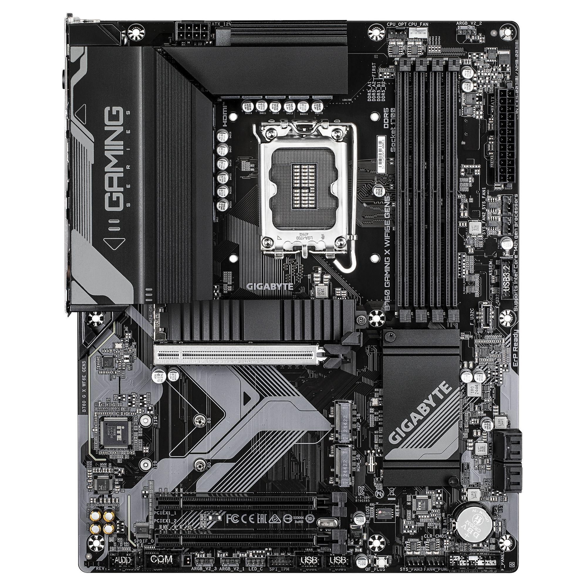 Motherboard GIGABYTE B760 GAMING X WIFI6E GEN5 (LGA 1700 - ATX - Duplo canal - Castanho escuro), miniatura 2