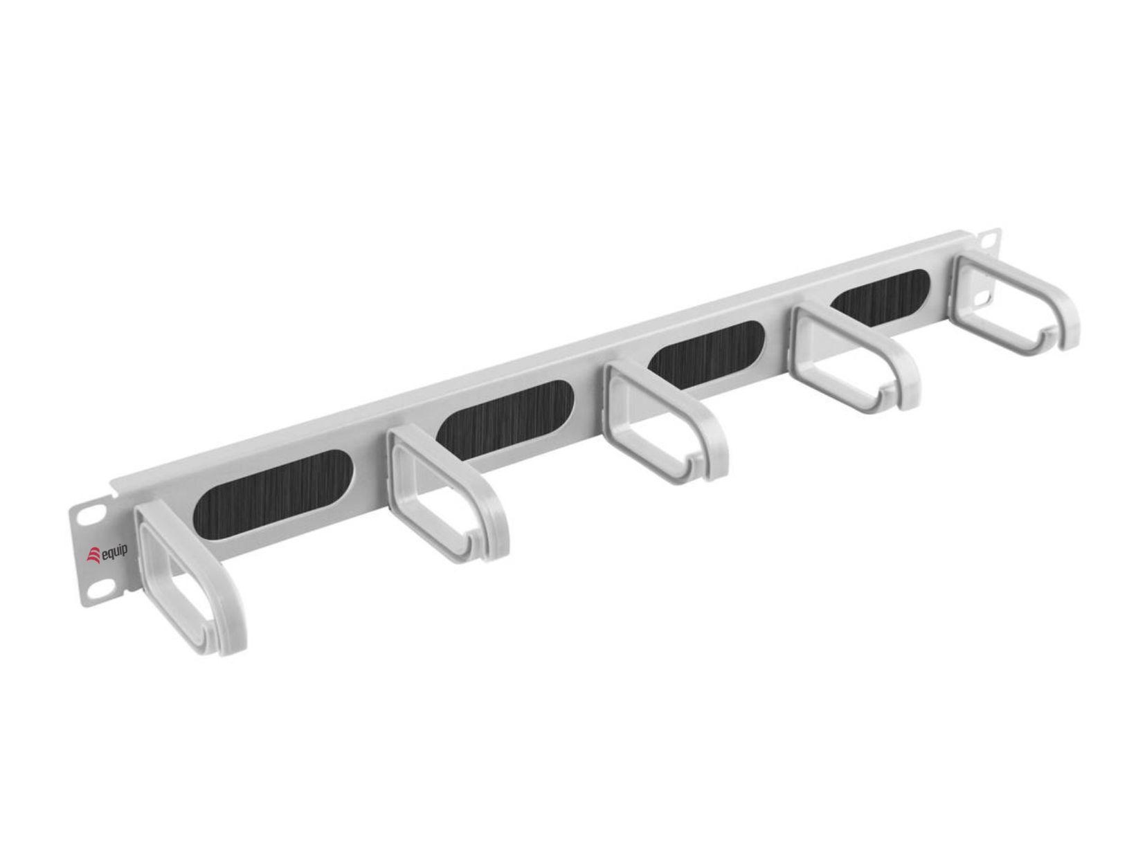 Painel de Gestão de Cabos EQUIP 327321 (19" - 1U - 5 Argolas - Branco)