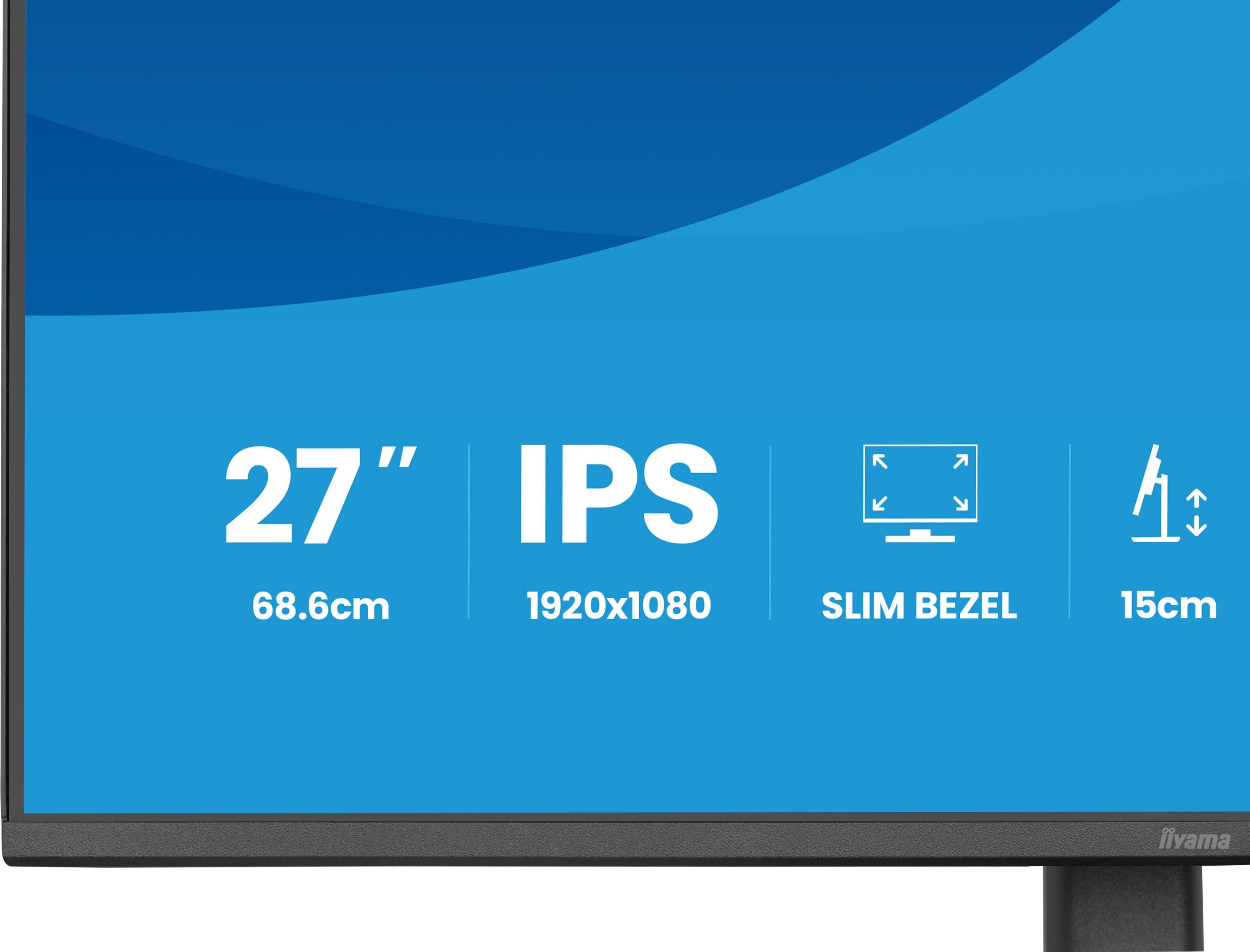 Monitor IIYAMA ProLite XB2793HSU-B1 (27" - IPS - 120 Hz - Preto) — miniatura 9