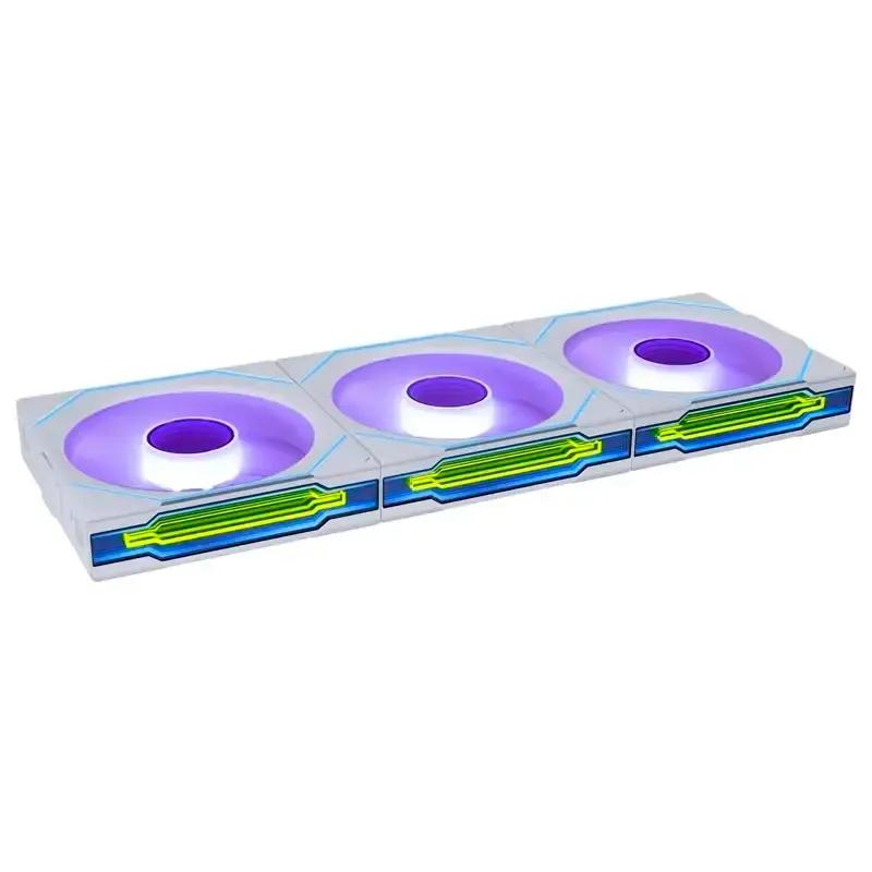 Conjunto de 3 Ventoinhas para Caixa de PC LIAN LI UNI FAN SL120 Infinity Wireless (Branco), miniatura 2