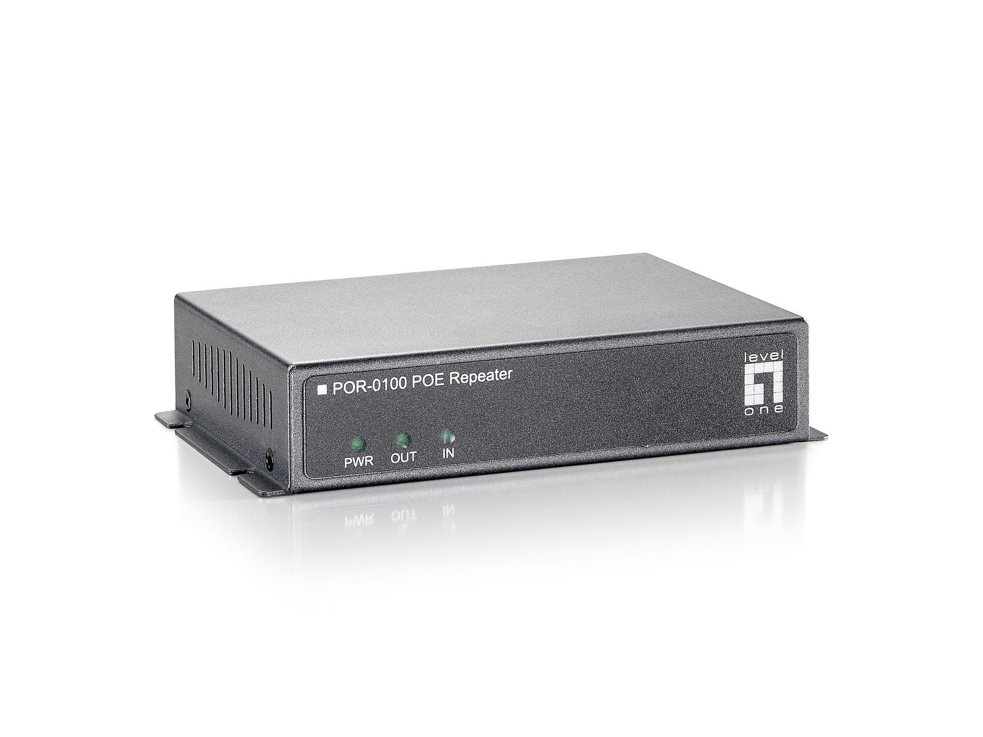 Repetidor PoE LEVELONE POR-0100 (2x Fast Ethernet)