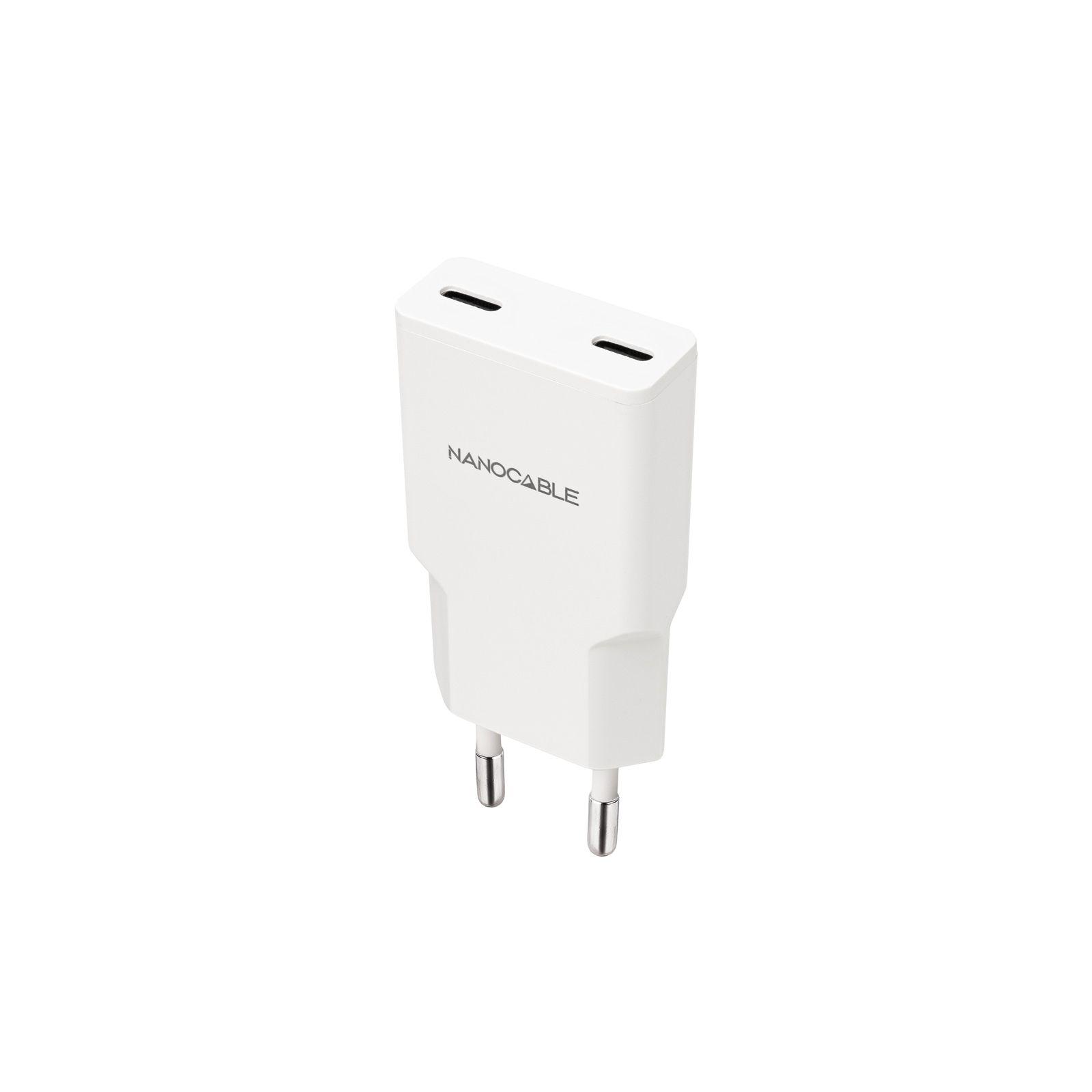 Carregador de Parede NANOCABLE 10.10.2023 (20 W - Até 20 W - Branco)