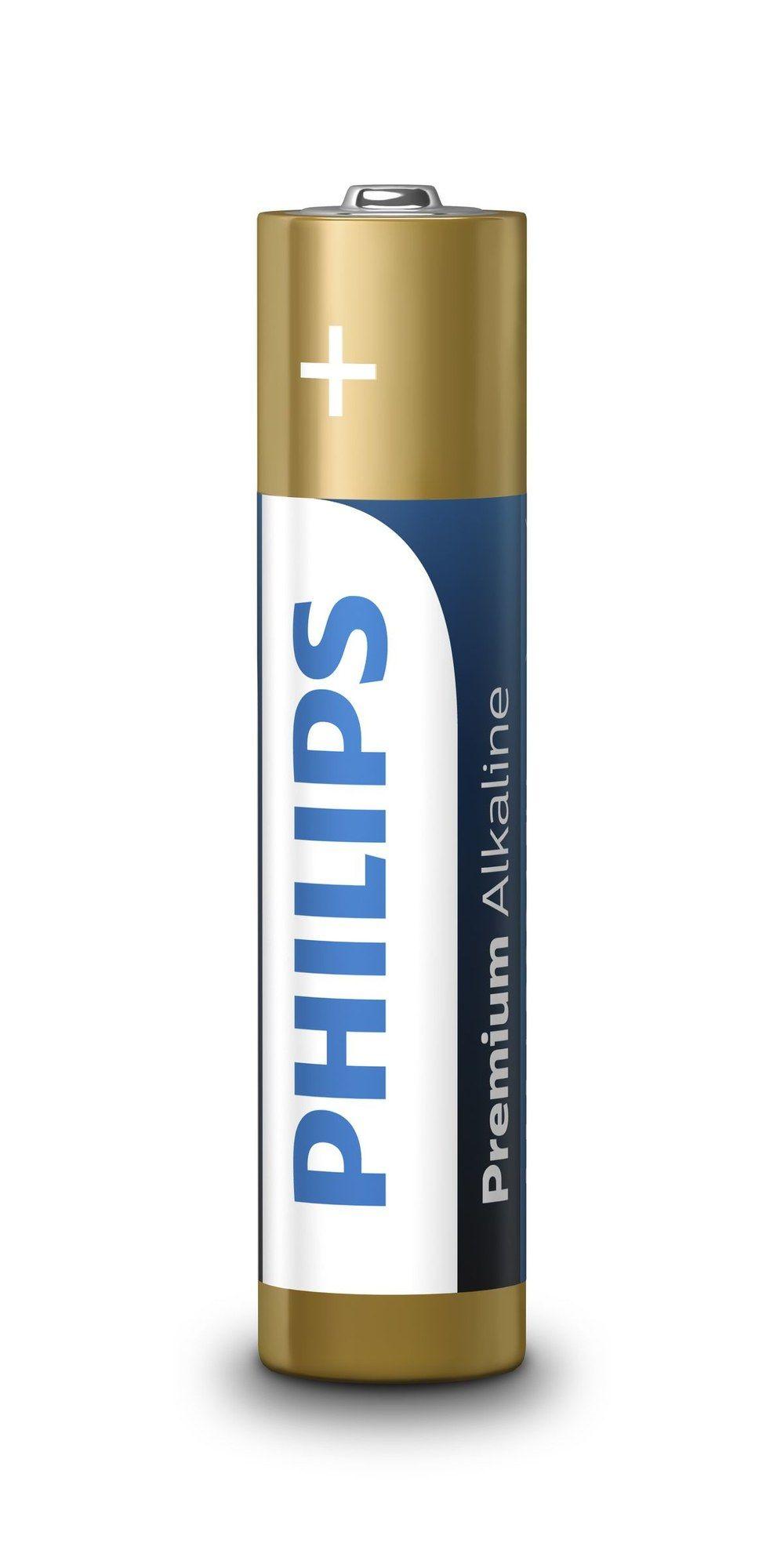 Pilhas Alcalinas PHILIPS LR03M4B/10 (AAA - 1,5 V - 4 unidades)