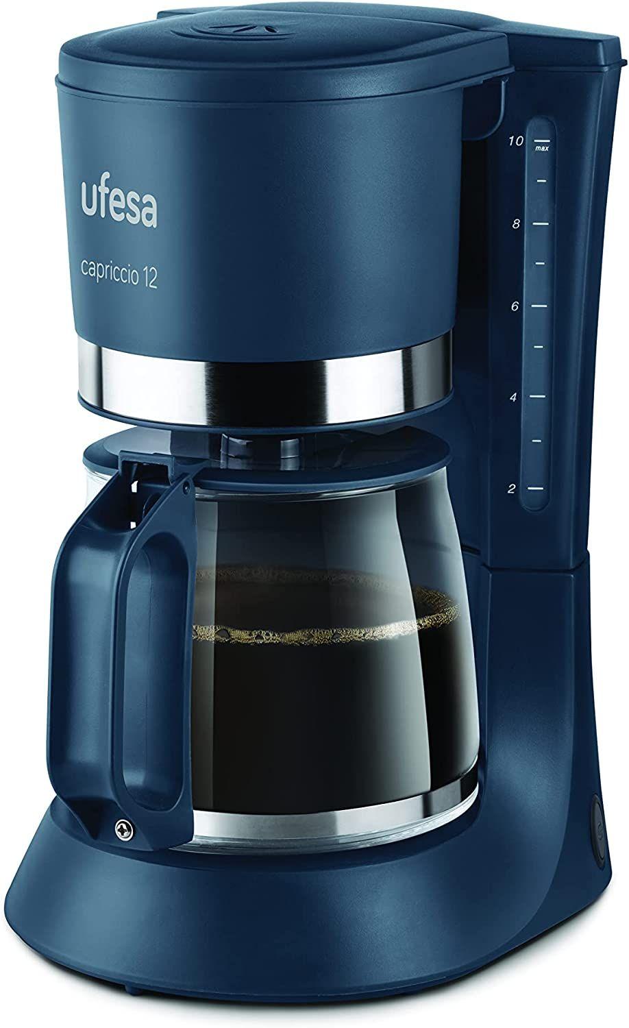 Máquina de Café de Filtro UFESA CG7124 Capriccio 12 (Café moído - 680 W - Botões - Azul)