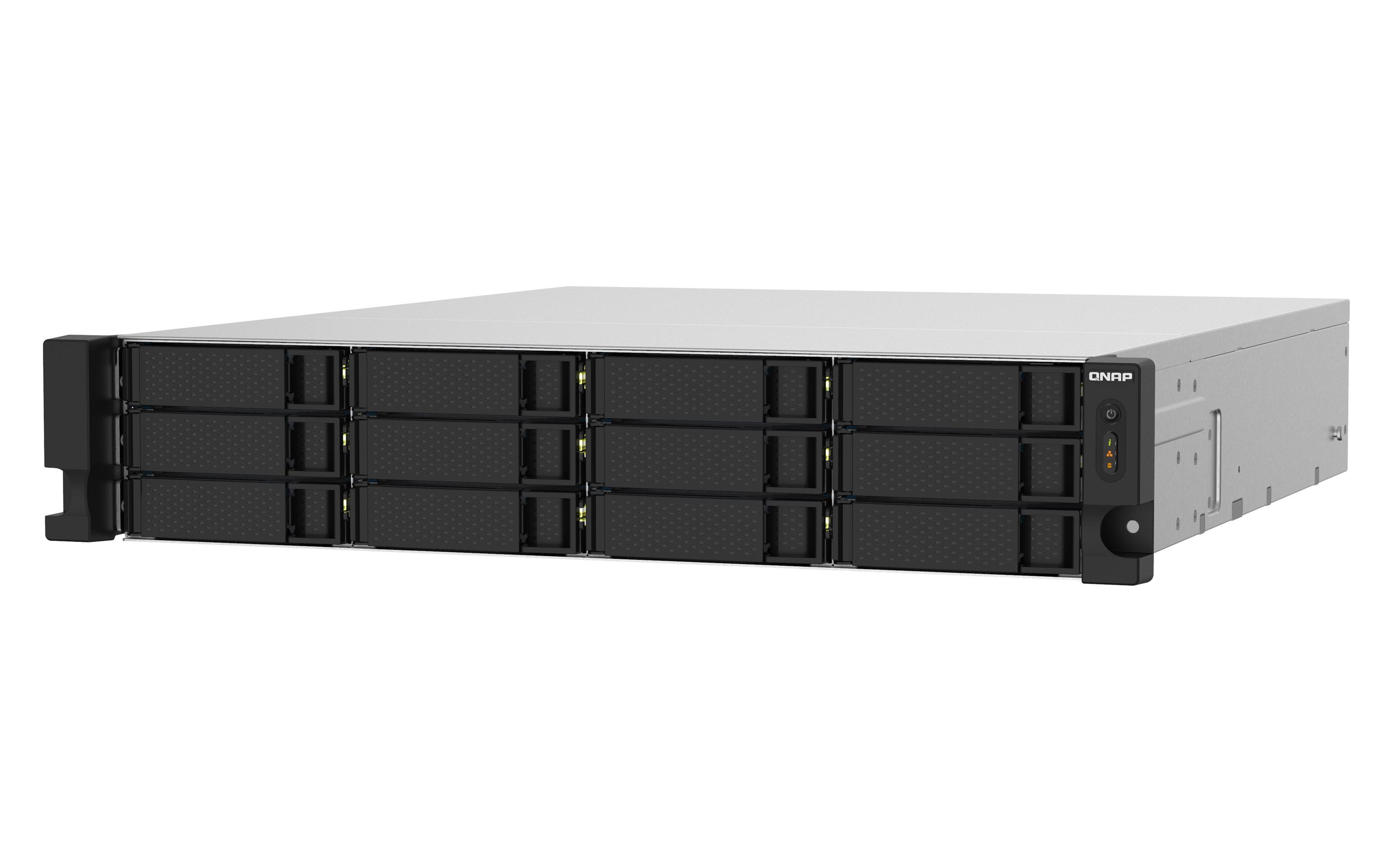 NAS QNAP TS-1232PXU-RP-4G (Serial ATA II, Serial ATA III - 4 GB - 12 baias - Preto), miniatura 5
