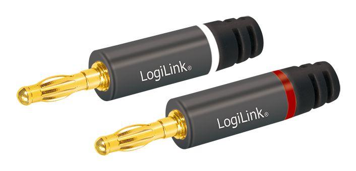 Conjunto de Conetores Banana LOGILINK CA1212 (Banana - Cinzento) — miniatura 2