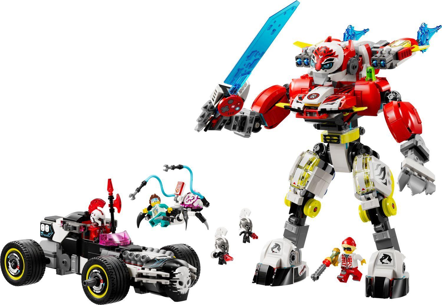 LEGO 71497 Dreamzzz Tigre Robô do Cooper e Hot Rod do Zero (9+ anos - 1006 peças)