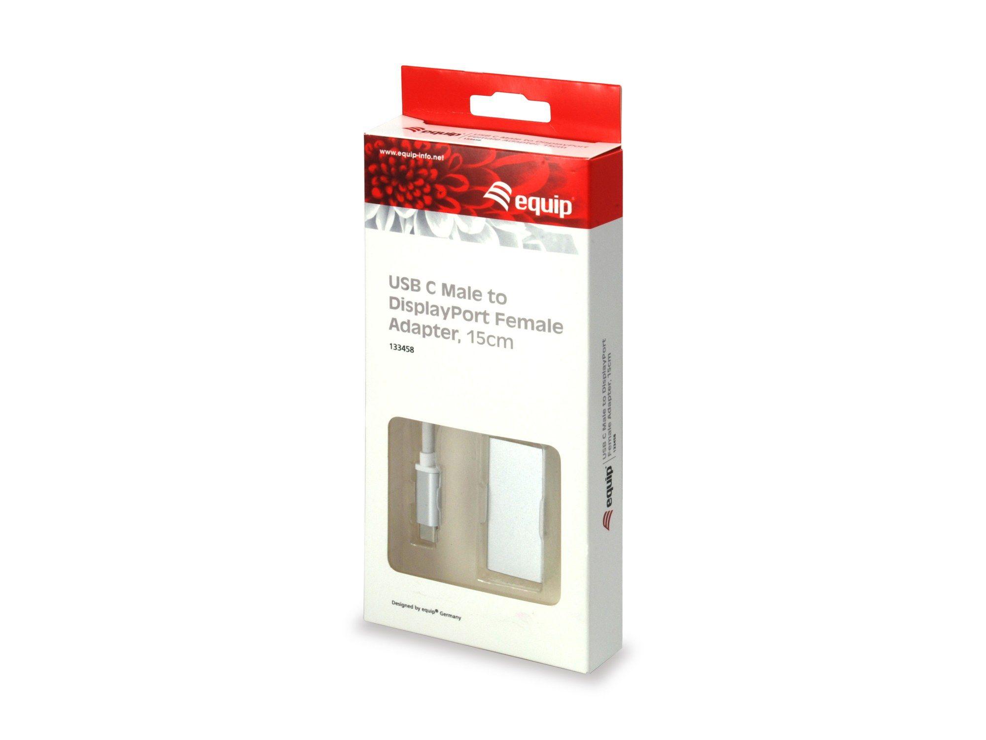 Adaptador USB-C para DisplayPort EQUIP 133458 (15 cm - DisplayPort - USB Type C - Branco) — miniatura 3