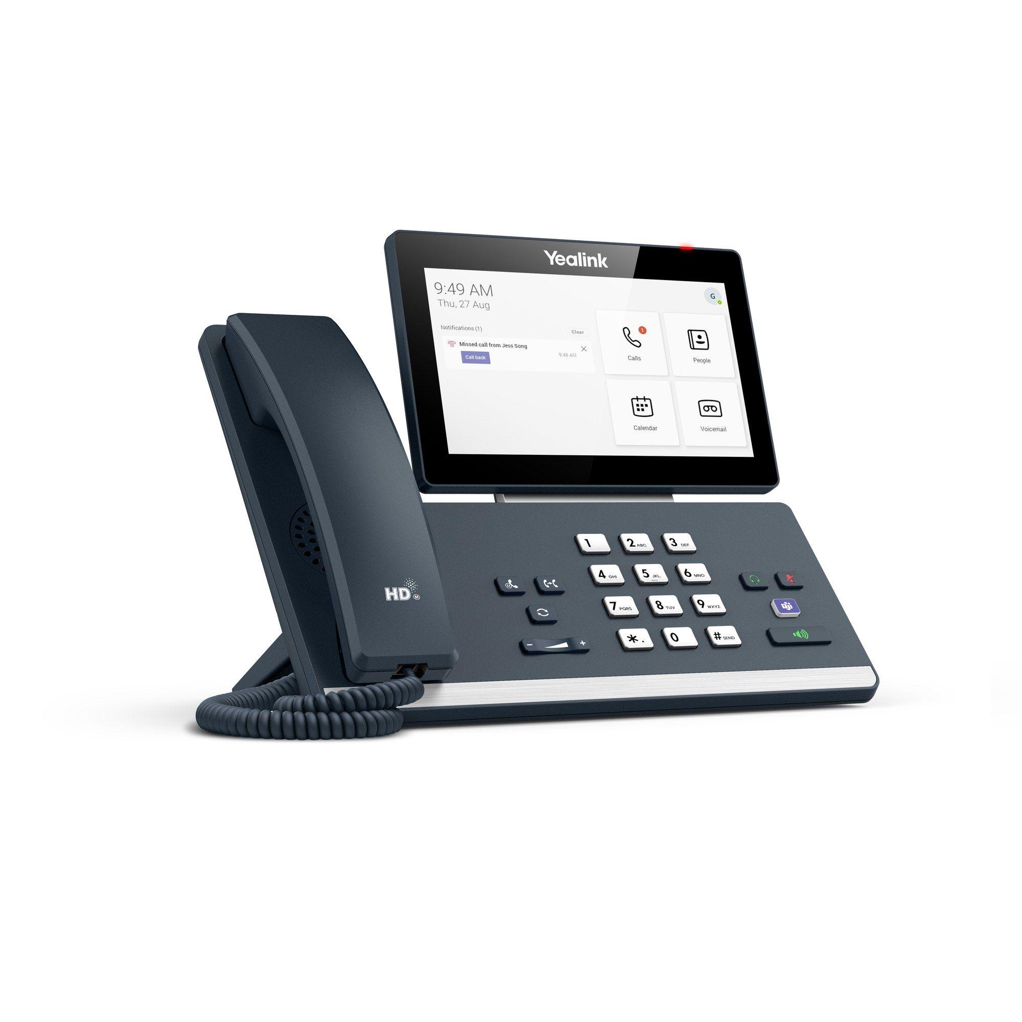 Telefone IP com Fios YEALINK MP58-Teams (Ecrã tátil LCD de 7" - Cinzento)
