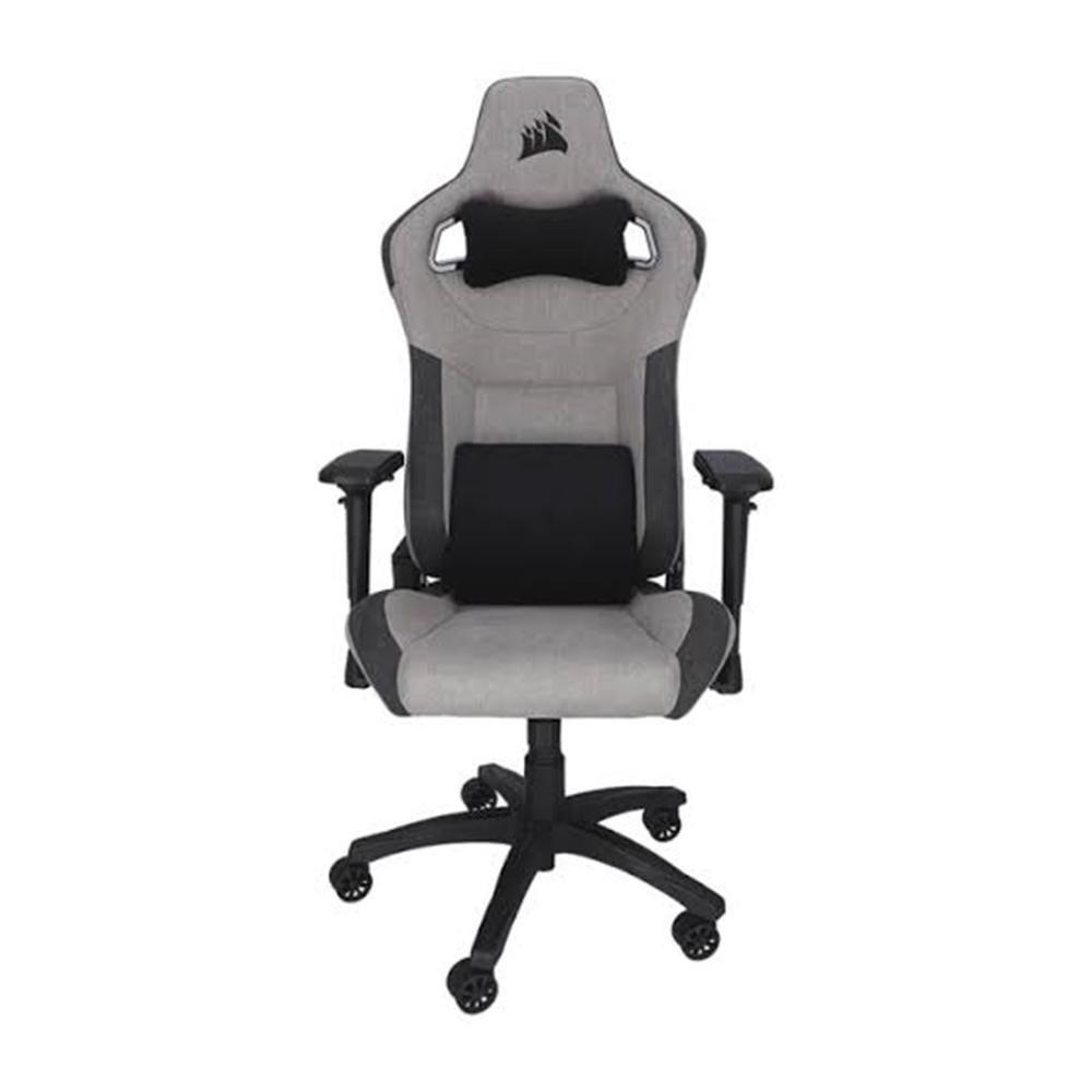Cadeira Gaming CORSAIR T3 RUSH Fabric (120 kg - Até 10 cm - 0-10 ° - Cinza)