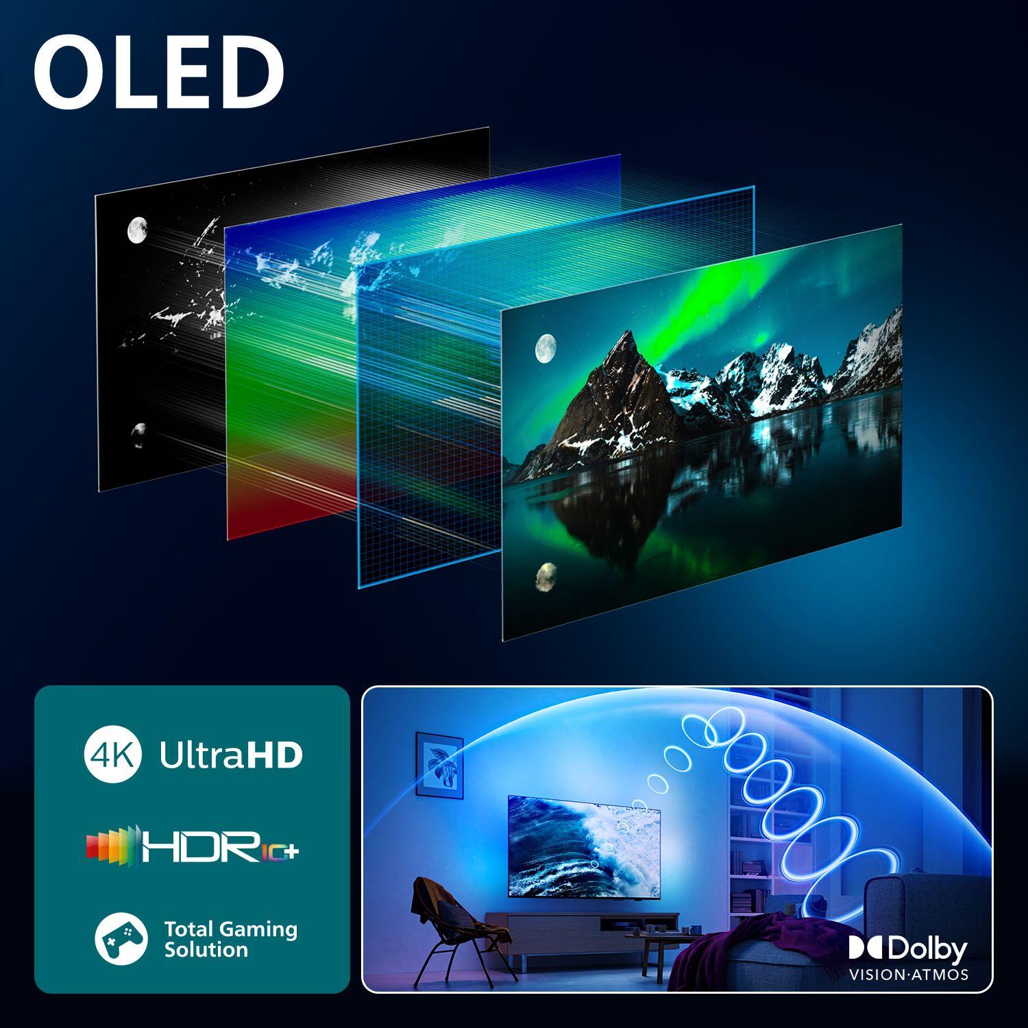 Televisão PHILIPS TV 77OLED760/12 (77" - OLED - 4K Ultra HD - Preto) — miniatura 4
