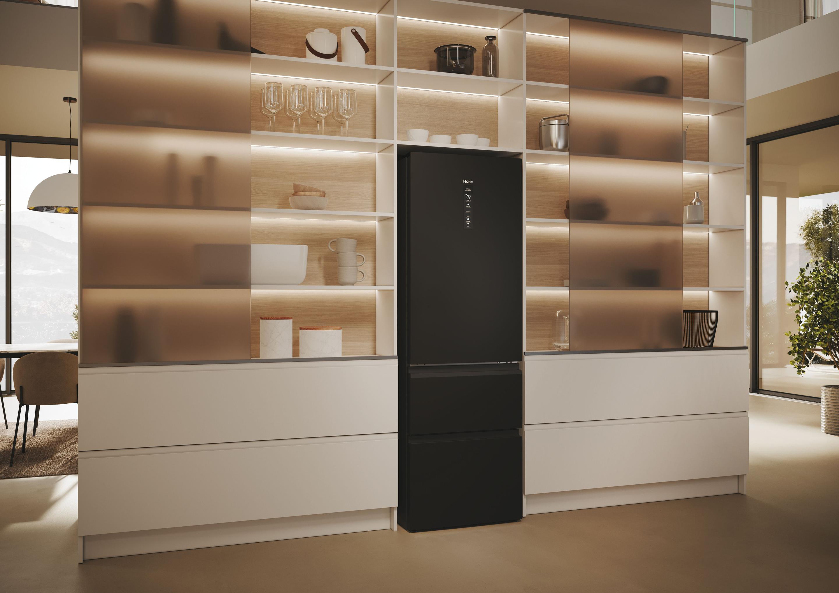 Frigorífico Combinado Independente HAIER HTW5618DNPT (360 l - hOn - 185x59,5x66,7 cm - Preto) — miniatura 13