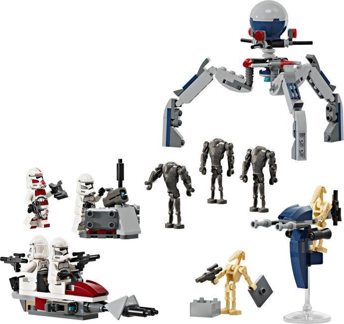 LEGO 75372 Star Wars Pacote de Combate Clone Trooper™ e Battle Droid™ (7+ anos - 215 peças) — miniatura 2