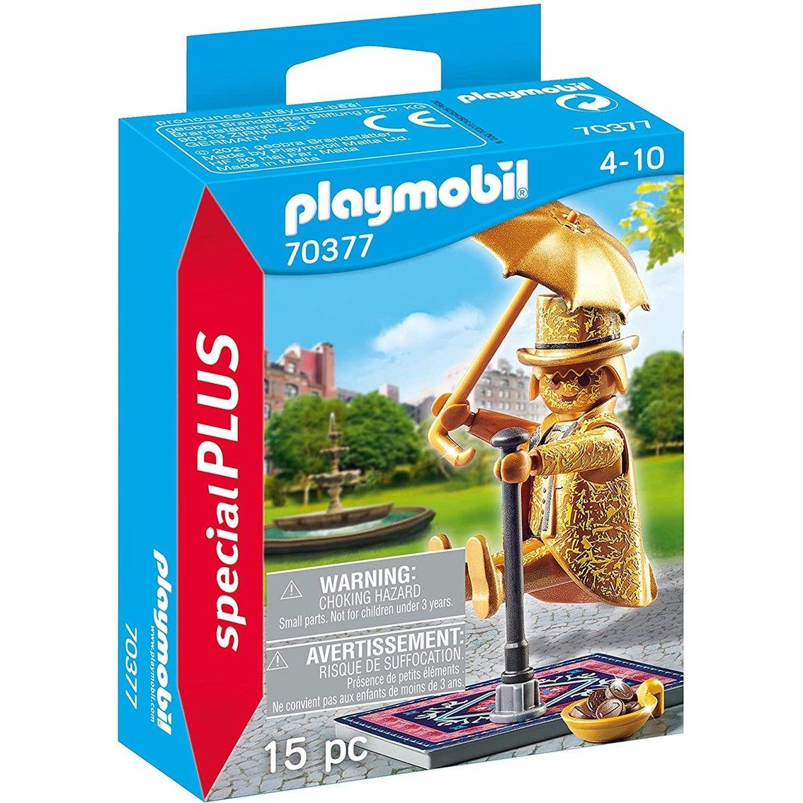 Figura PLAYMOBIL 70377 Artista de Rua (Traje Dourado)